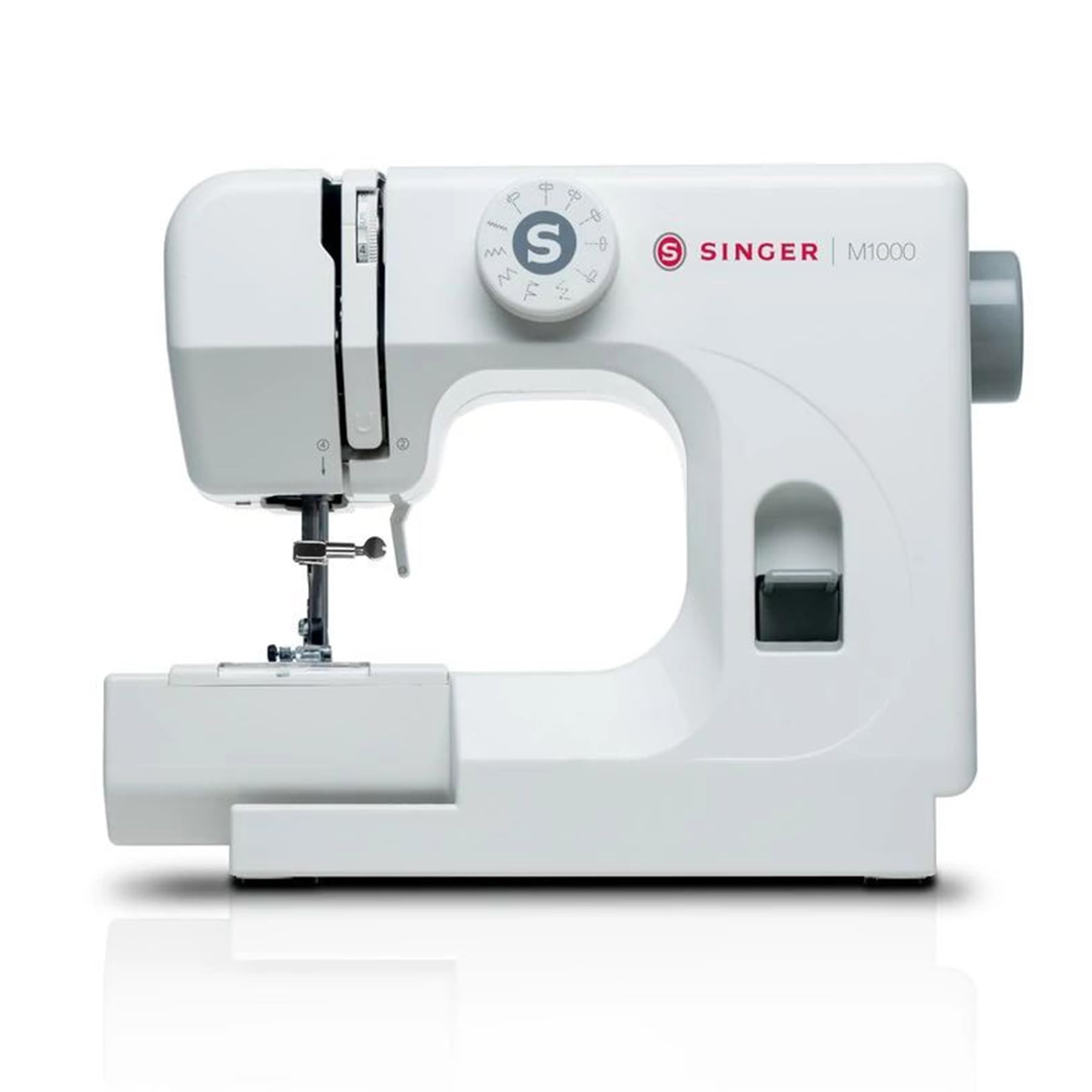 SINGER M1000.662 Lightweight Portable Sewing Machine - 32 Built-in Stitches, LED Light, Top Drop-in Bobbin - Perfect for Hemming, Mending & DIY Sewing Projects at Home