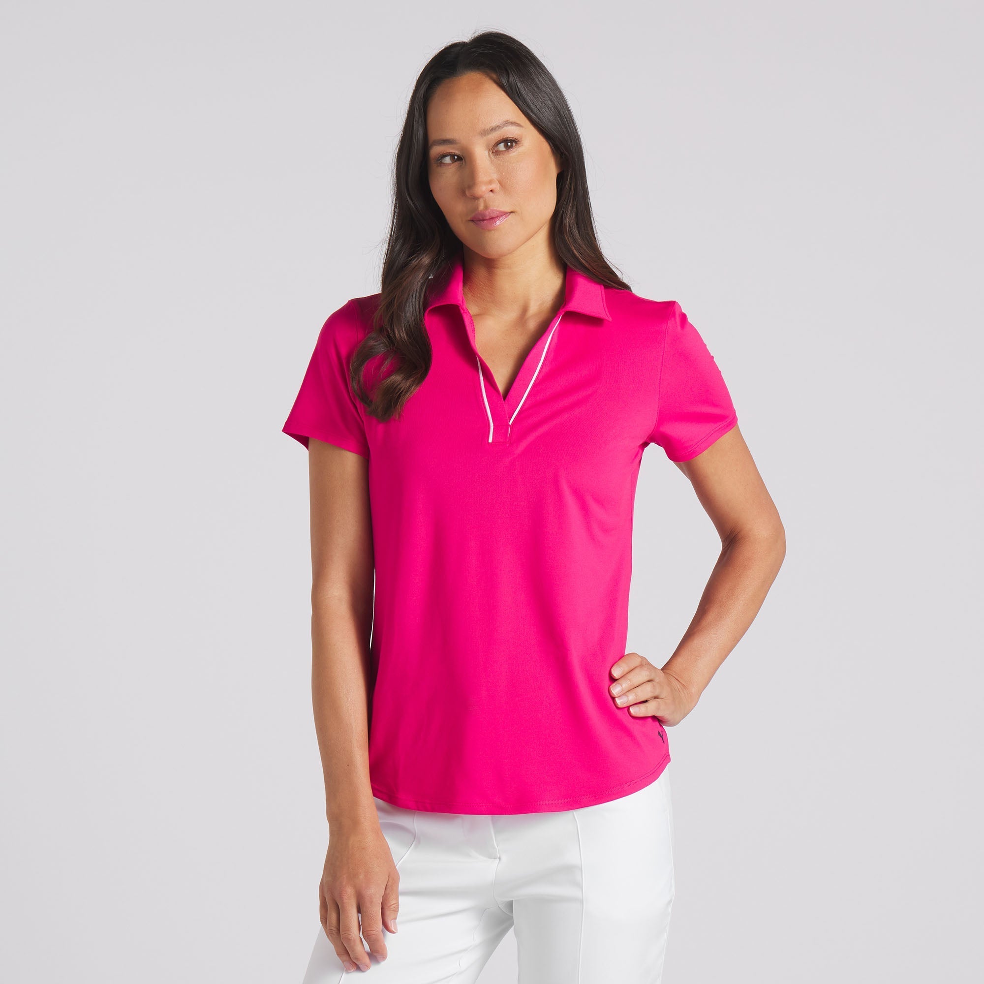 Women's CLOUDSPUN Piped Golf Polo Shirt - Breathable Moisture-Wicking Performance Top for Golf, Tennis & Casual Wear