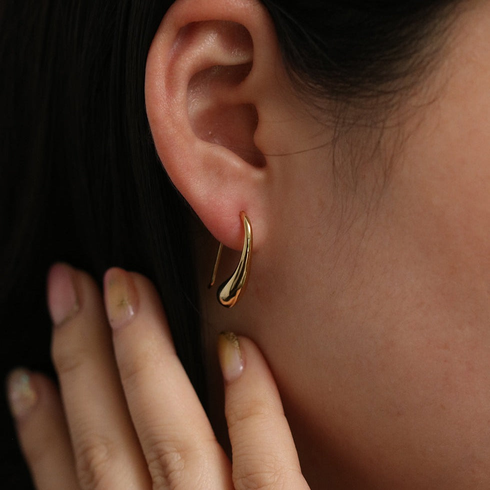 Elegant Tear Drop Earrings for Women - Dainty Gold & Silver Dangle Earrings for Party, Wedding & Everyday Wear
