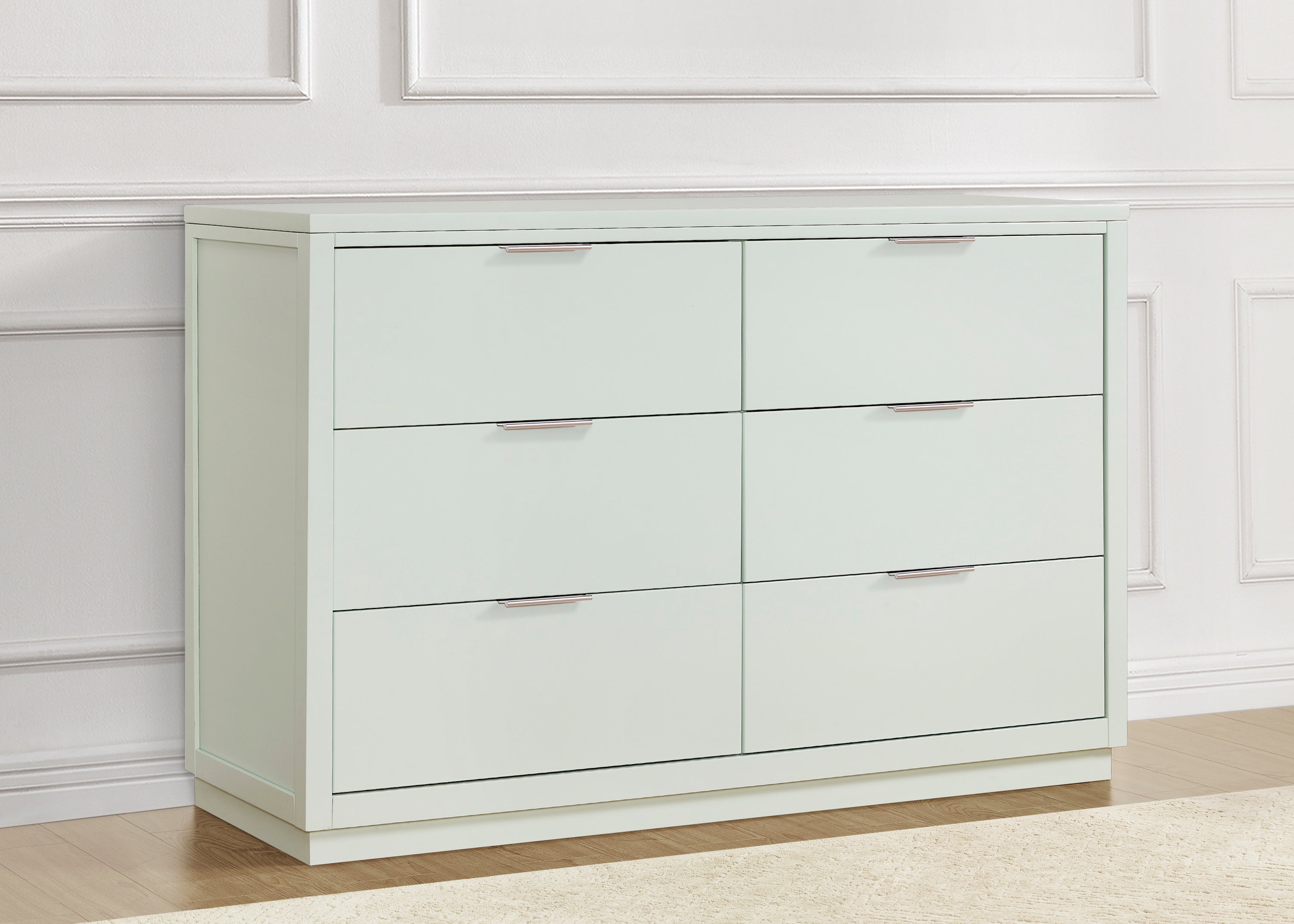 Forever 6 Drawer Dresser with Interlocking Drawers - Classic Collection | Sturdy Bedroom Storage Furniture for Clothes & Accessories | Perfect for Master Bedroom, Guest Room & Dorm Organization