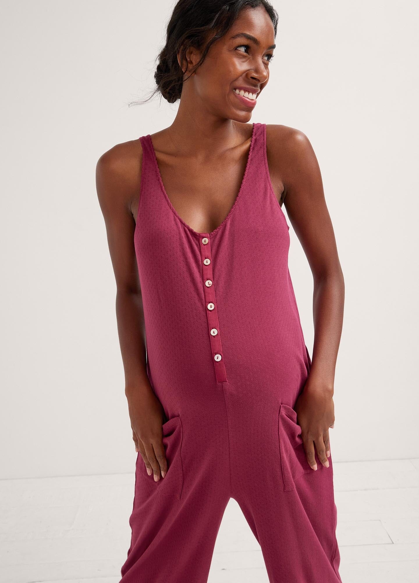24/7 Feeding Jumpsuit for Nursing Moms - Comfortable & Convenient Baby Feeding Outfit - Perfect for Daytime, Nighttime & On-the-Go Breastfeeding
