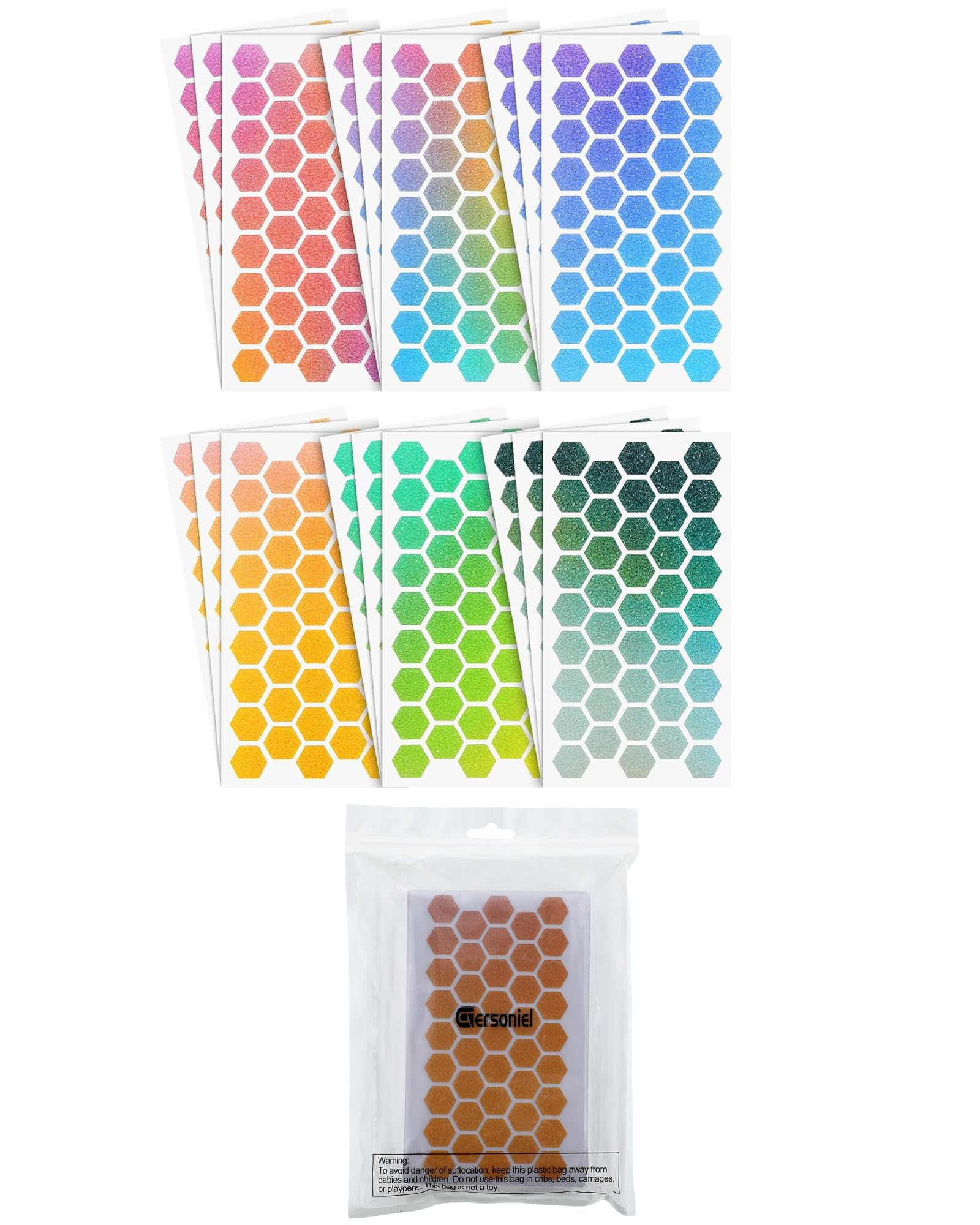 18-Piece Anxiety Sensory Stickers - Textured Anti-Stress Tactile Strips for Adults - Rough Sensory Adhesives for Desk & Office Use - Fresh Style Design for Calming Focus & Anxiety Relief