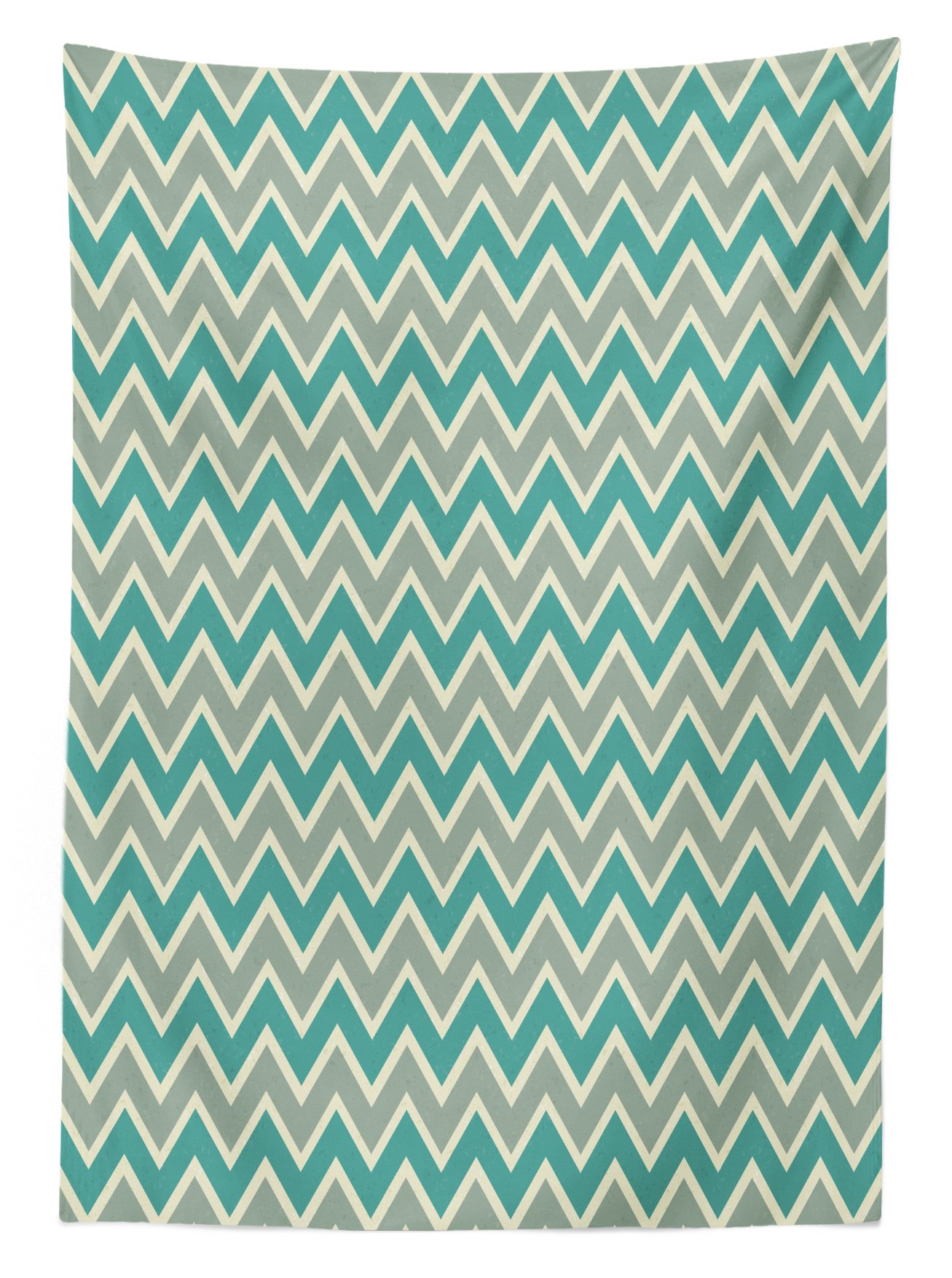 Ambesonne Chevron Outdoor Tablecloth - Waterproof Washable Picnic Table Cover 58
