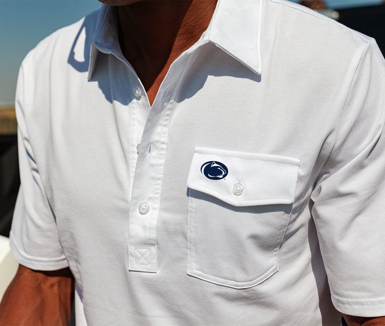 Penn State PSU Lion Coach's Performance Players Shirt - White - Perfect for Football Games, Training, and Fan Apparel