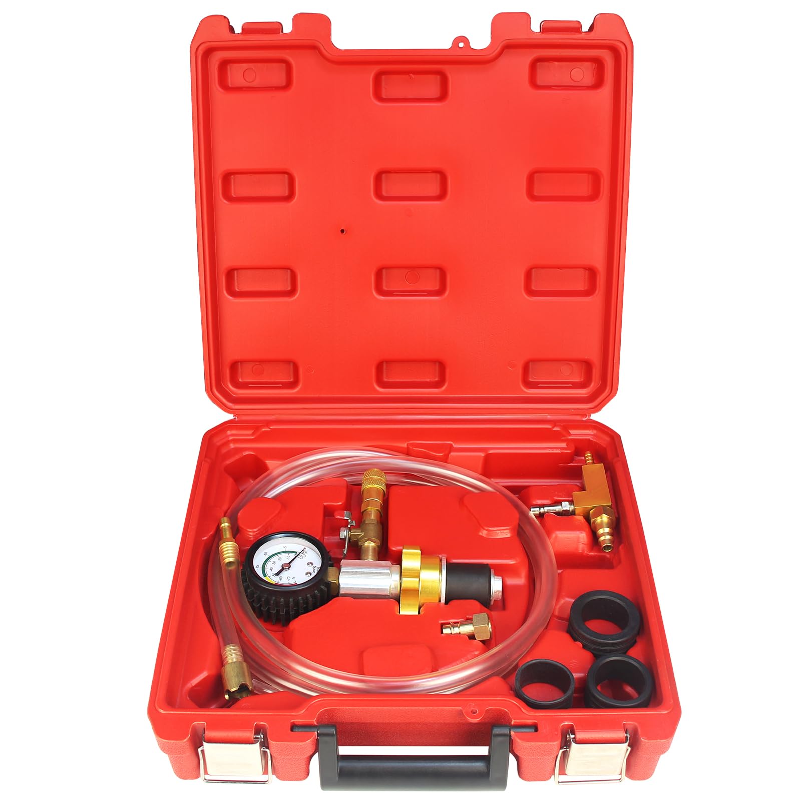Auto Coolant Vacuum Kit - Cooling System Refill & Purging Tool for Radiator Maintenance | Pneumatic Vacuum Antifreeze Change Filler Set | Perfect for Car, Van, SUV & Truck Maintenance | DIY Coolant Replacement & Flushing at Home or Garage