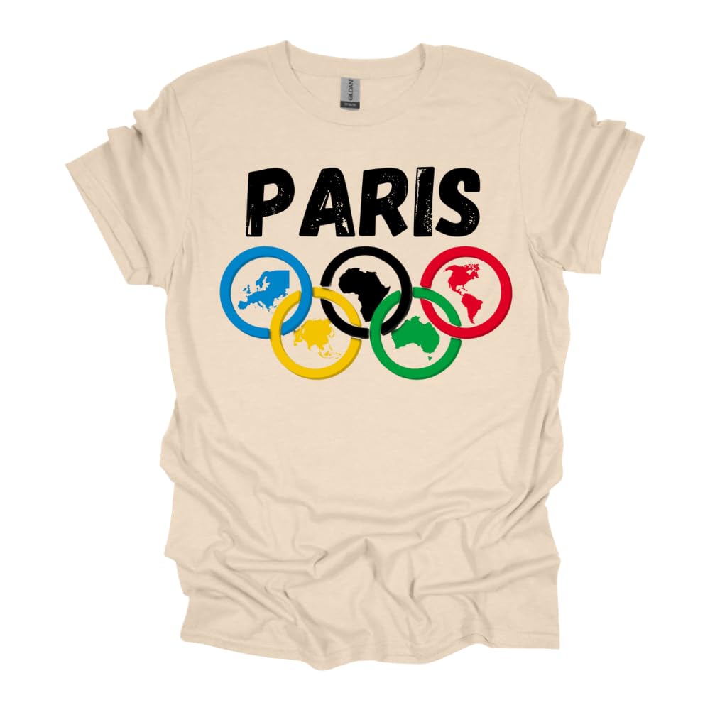 Paris Summer Rings Olympic T-Shirts - Canada Olympic Games Apparel & Clothing for Fans, Athletes & Supporters