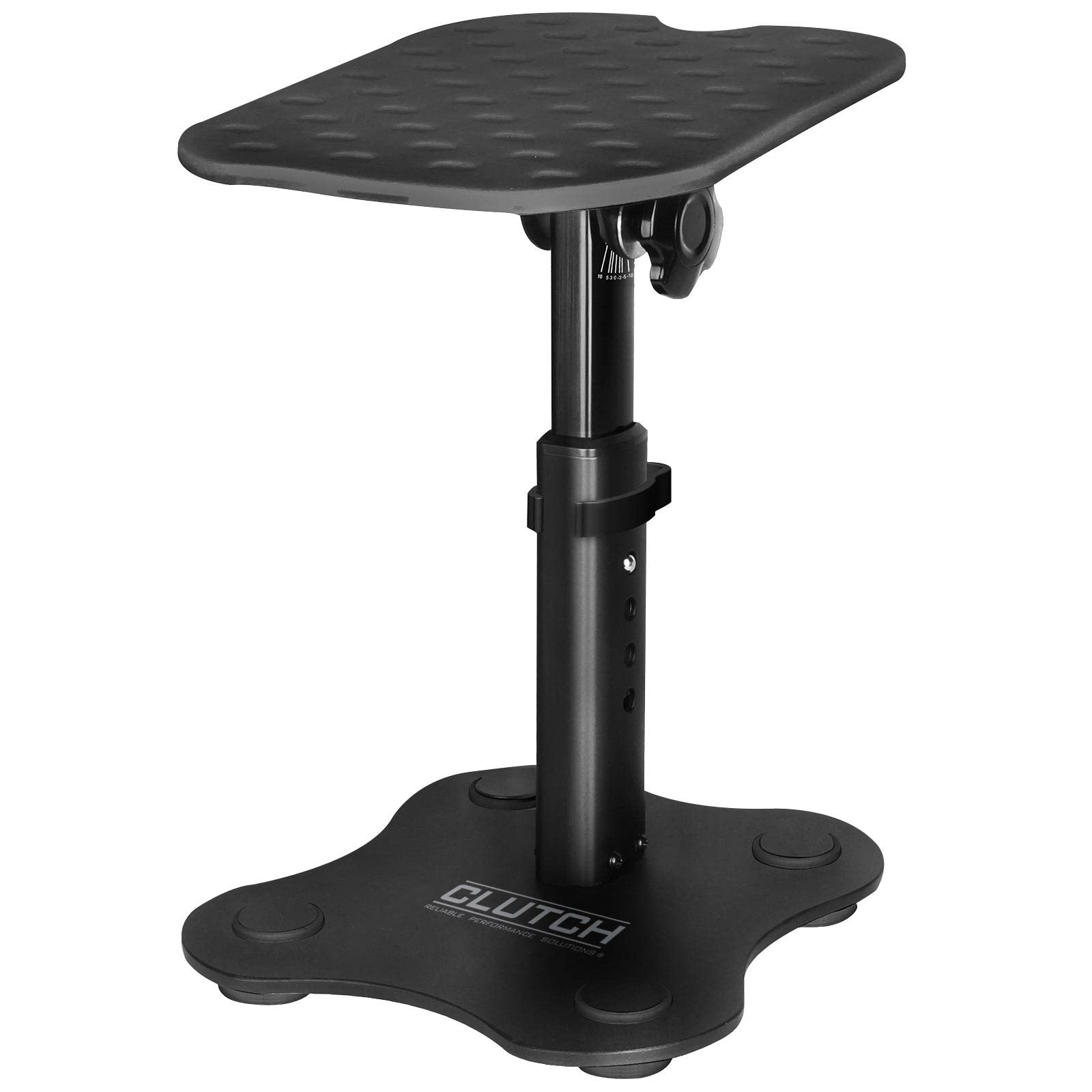 Adjustable Studio Monitor Speaker Stands for Desktop - Pair of Green Height-Adjustable Clutch Pack - Perfect for Home Studios, Gaming Setups & Music Production