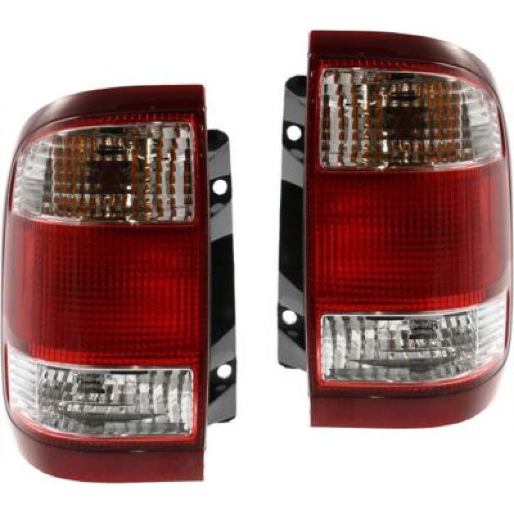 1999-2003 Nissan Pathfinder Rear Tail Lights Pair - Driver & Passenger Side (NI2800136 NI2801136) | Direct Replacement for 26550-2W625 26555-2W625 | Perfect for Night Driving & Enhanced Vehicle Safety