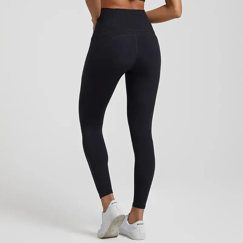 Seamless Nude Yoga Pants for Women - 3 Pocket High Waisted Gym Leggings with Push Up Effect | Perfect for Workouts, Running & Lounge Wear