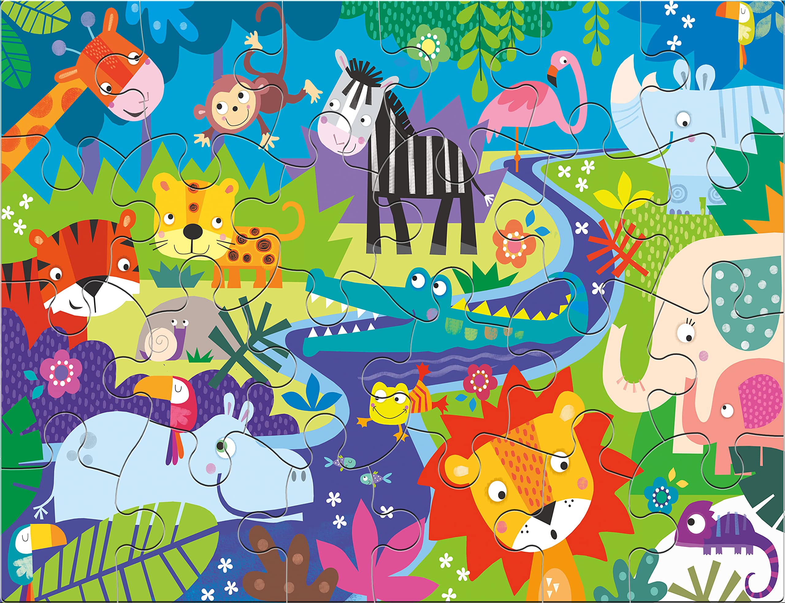 Ceaco 3-in-1 Animal Shaped Jigsaw Puzzles for Kids Playtime