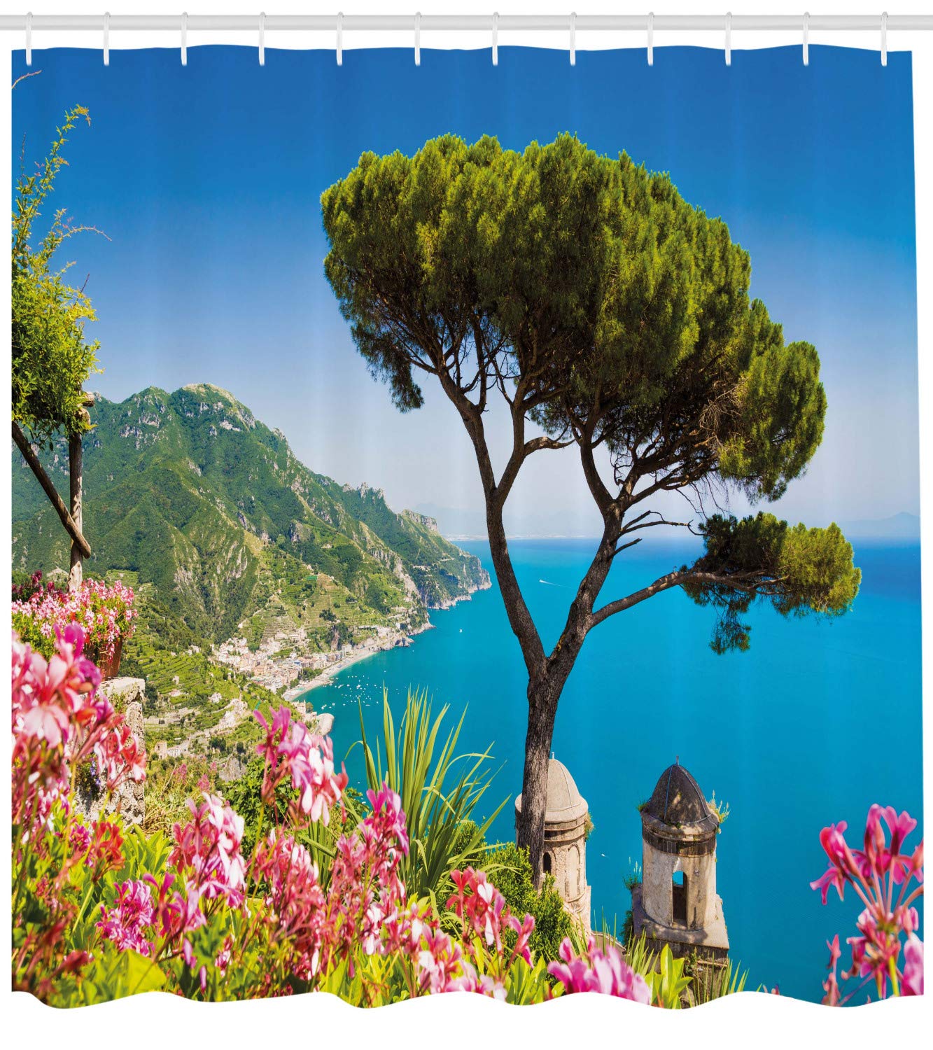 Scenic Amalfi Coast Shower Curtain - 69
