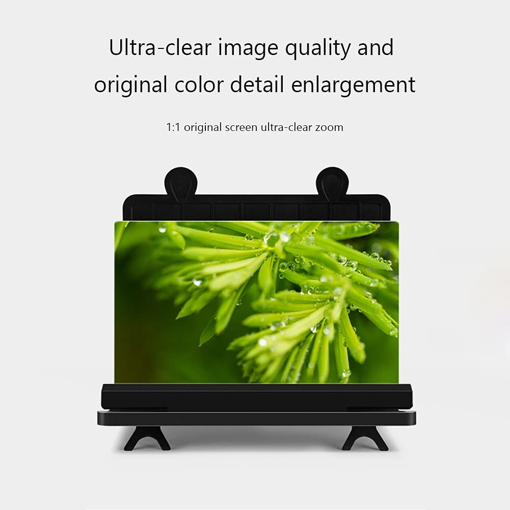 10 Inch Foldable Frameless 3D HD Screen Magnifier - Anti Blue Light Smartphone Screen Amplifier with Acrylic Lens for iPhone, Android | Perfect for Movie Watching, Gaming & Reading in Bed or Travel