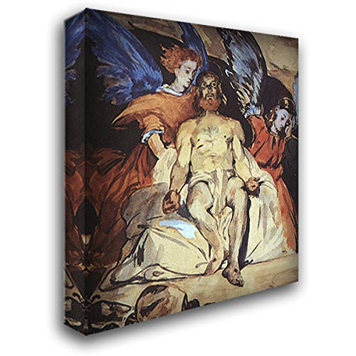 Edouard Manet Study to Dead Christ with Angels Canvas Art Print - 20x22 Inch Stretched Gallery Wrap - Religious Wall Decor for Home, Church & Office