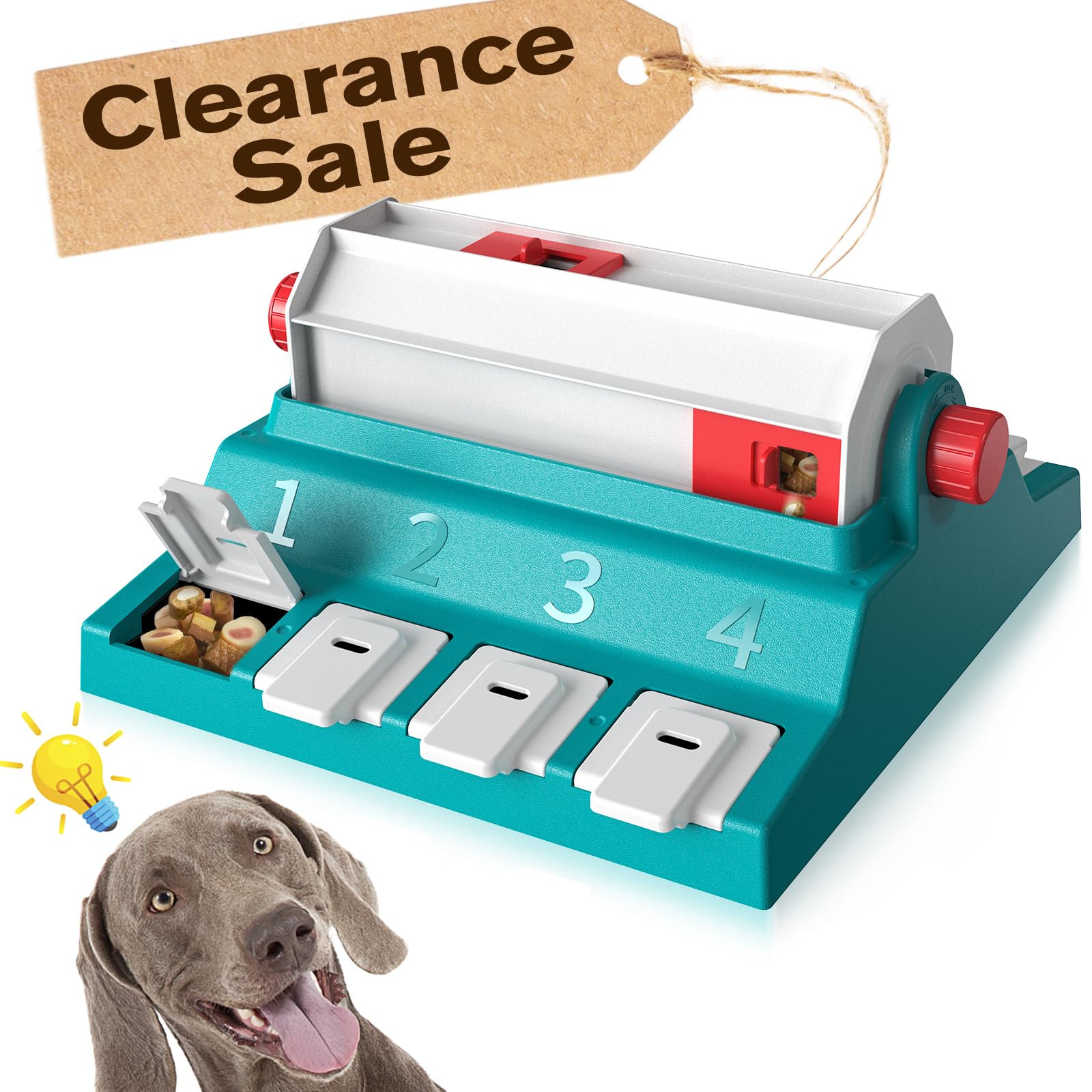 Interactive Puzzle Toy for Large Dogs - Adjustable Slow Feeder & Treat Dispenser (16 oz Capacity) - Mental Stimulation & Boredom Relief for Smart Dogs - Perfect for Meal Time, Training, and Solo Play Enrichment