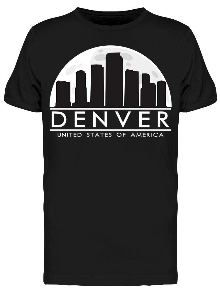 Denver Skyline Graphic T-Shirt for Men - Vintage USA City Design - Casual Comfort Fit Cotton Tee - Perfect for Streetwear, Travel & Everyday Wear