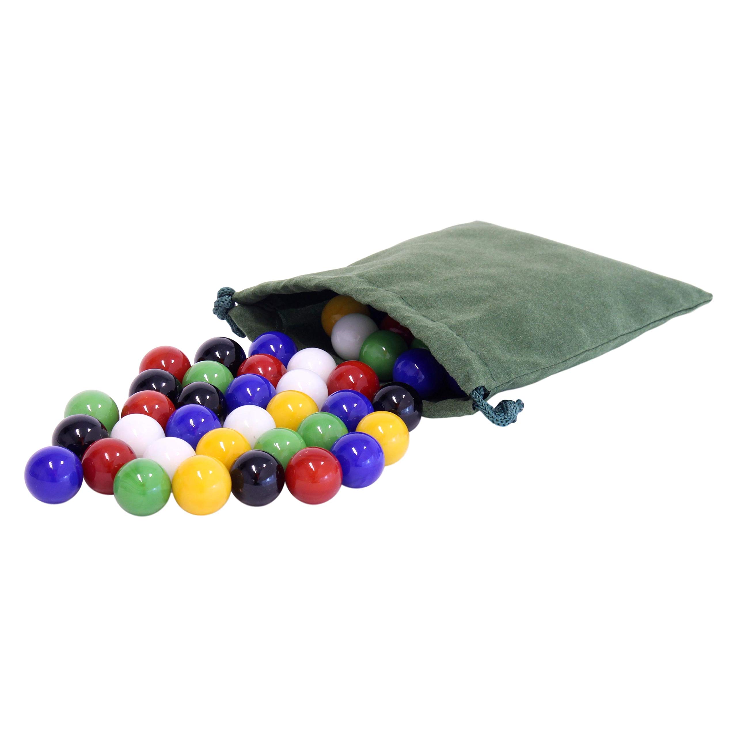 60 Glass Marbles for Chinese Checkers - 3/4