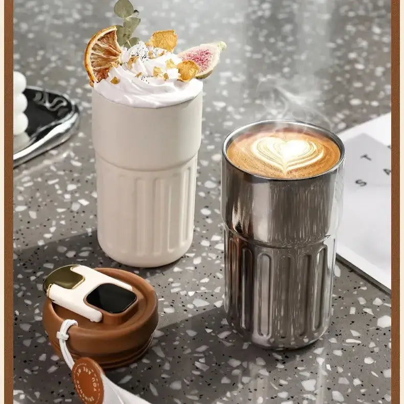 Smart Digital Portable Thermal Coffee Mug - 12oz Stainless Steel Vacuum Insulated Travel Tumbler with Temperature Display | XJ4806 | Perfect for Office, Commuting & Outdoor Activities