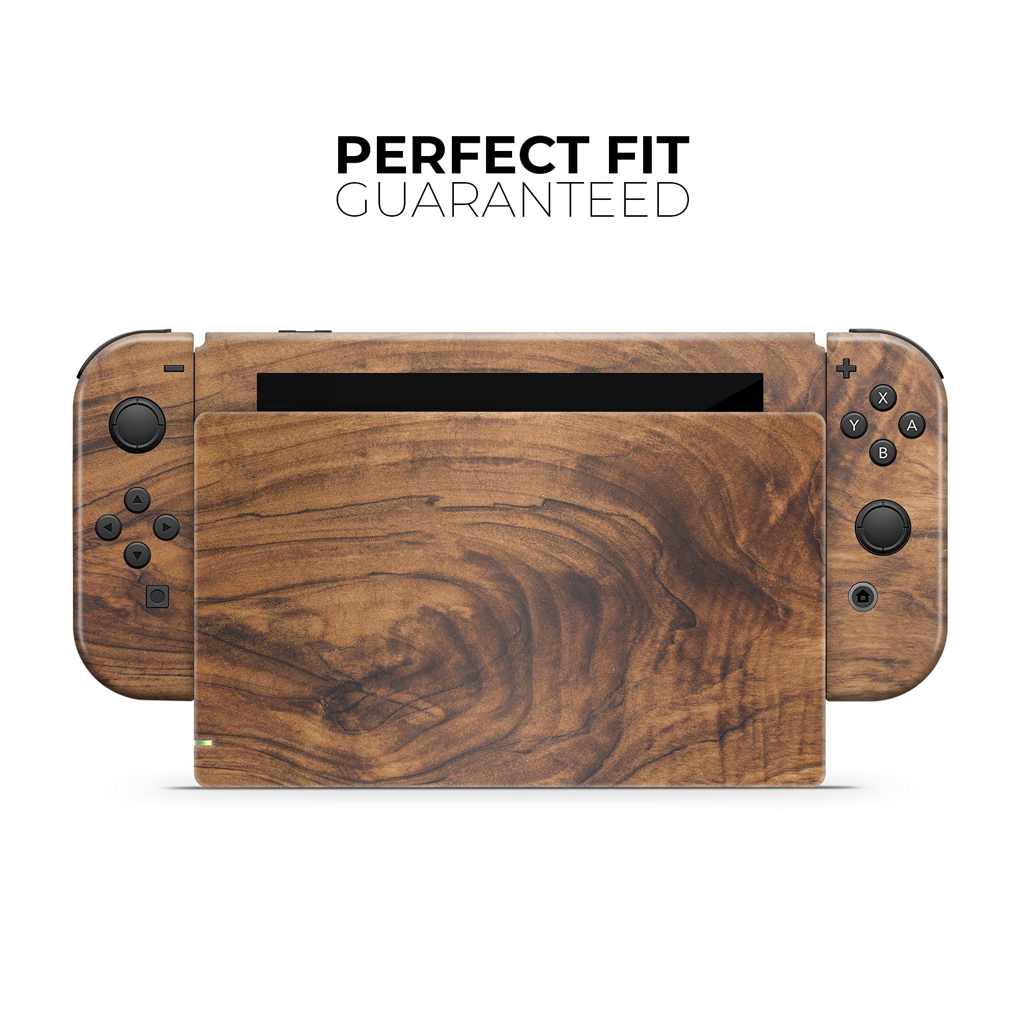 Nintendo Switch Skin Decal Cover - Scratch-Resistant Removable Vinyl Wrap with Wood Plank Design | Protective Bundle for Switch Console | Perfect for Gaming Protection & Customization