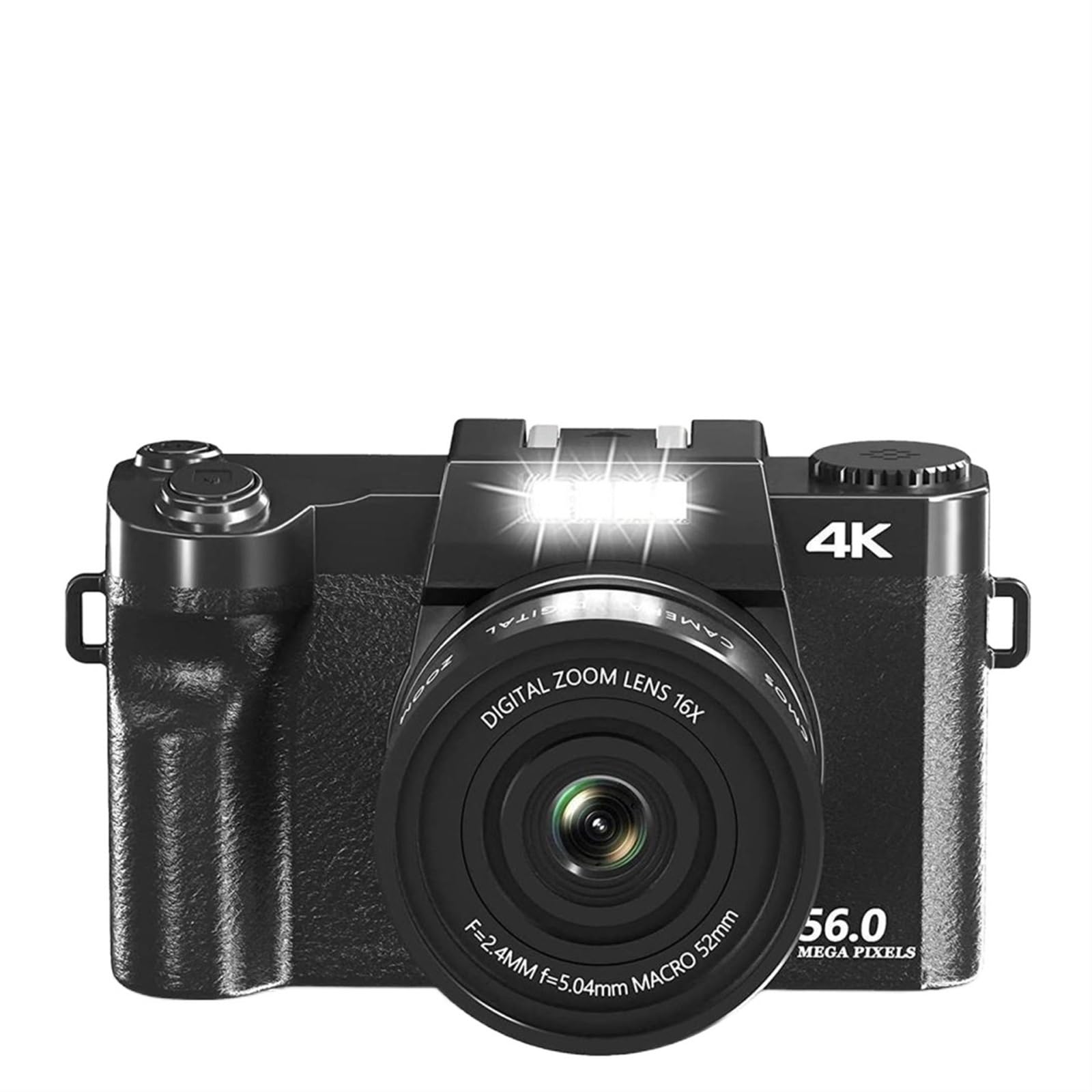 4K 56MP Digital Camera with Auto Focus, WiFi & 3