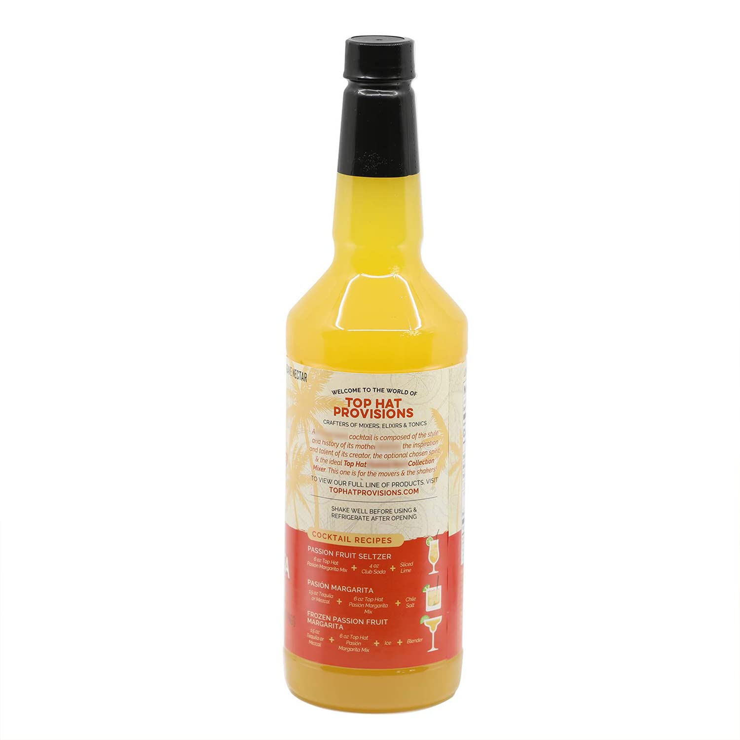 Premium Passion Fruit Margarita Mix - Handcrafted with Real Passion Fruit, Organic Agave Nectar & Lime Juice - Low Calorie Cocktail Mixer - 32oz Bottle - Perfect for Parties, Summer BBQs & Tropical Themed Events