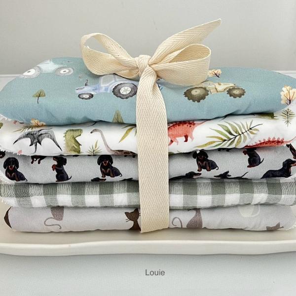 5-Pack Baby Dribble Bibs - Soft Absorbent Drool Bibs for Infants & Toddlers - Perfect for Feeding, Teething, and Everyday Use