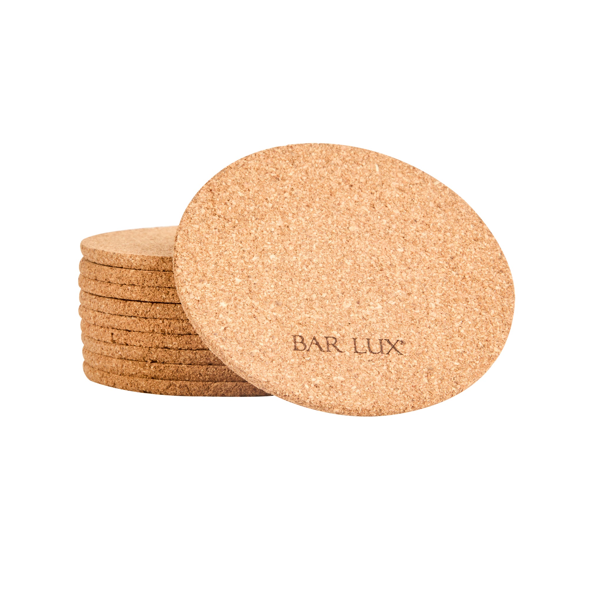 Premium Round Cork Coasters - 3.5 Inch Set of 100 - Natural Wine & Drink Coasters for Home, Bar, and Restaurant Use