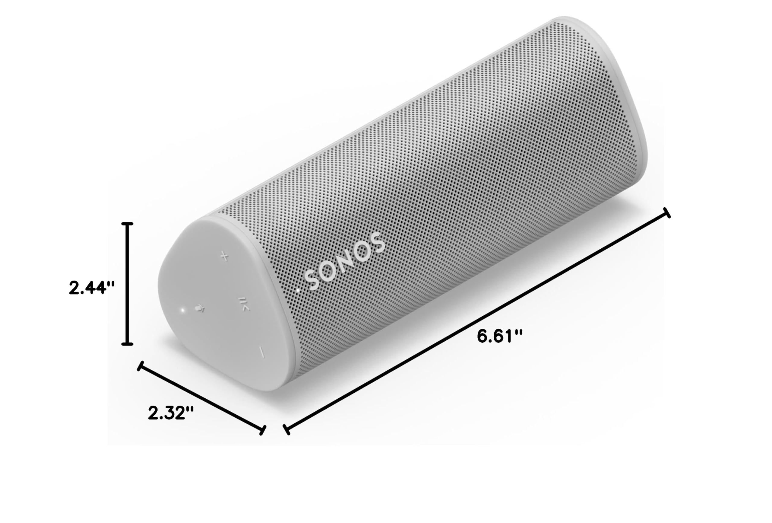 Sonos Roam - Portable Bluetooth Speaker with WiFi, Waterproof, 10-Hour Battery - White | Perfect for Travel, Beach, Pool & Outdoor Adventures
