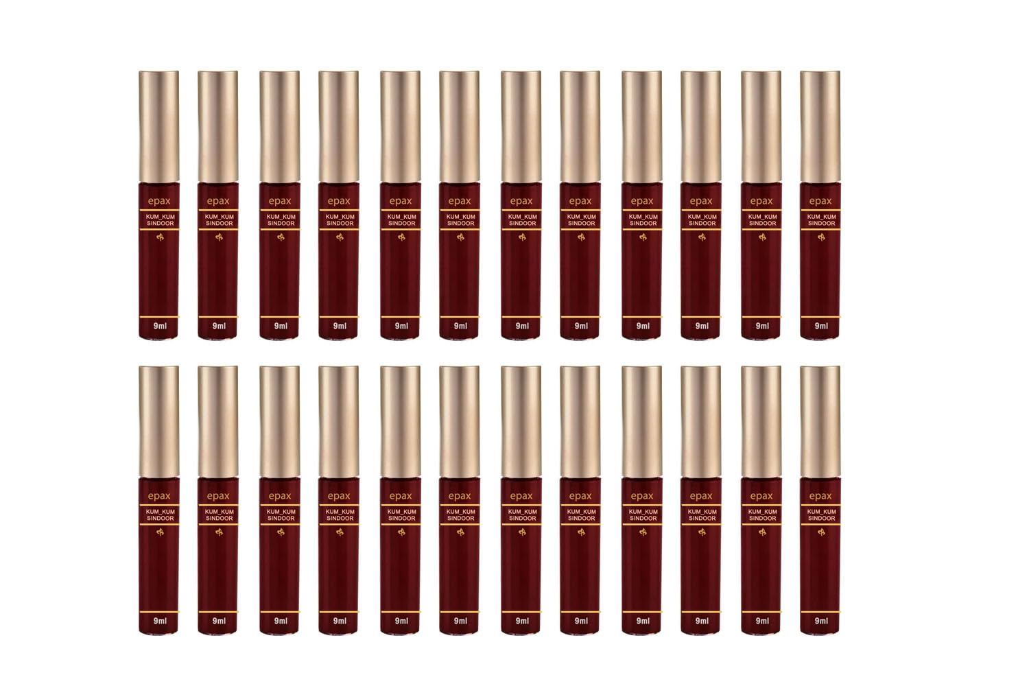 100% Natural Herbal Liquid Sindoor Makeup - Long Lasting, Waterproof & Chemical Free with Floral Pigment - Pack of 24 (Maroon) - Perfect for Hindu Weddings, Festivals & Traditional Occasions