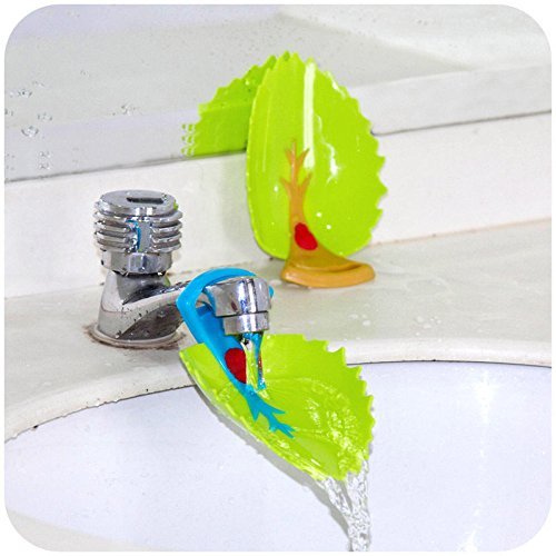 Leaf Design Faucet Cover for Kids - Safe Hand Washing Helper (2PCS) for Bathroom Sink