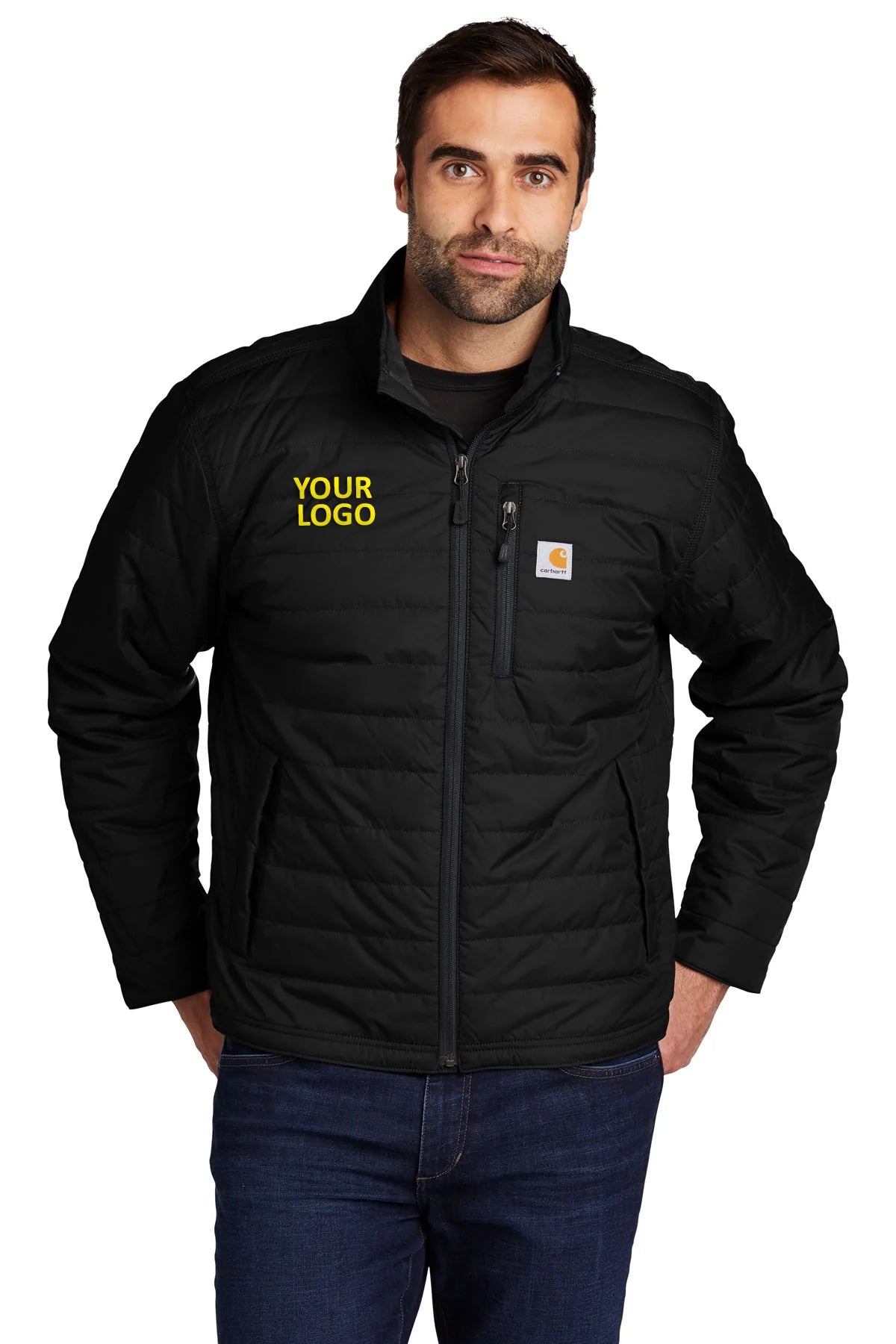 Carhartt Gilliam Men's Work Jacket - Durable Black Heavyweight Coat for Construction & Outdoor Work | Water-Resistant & Windproof Workwear for Cold Weather
