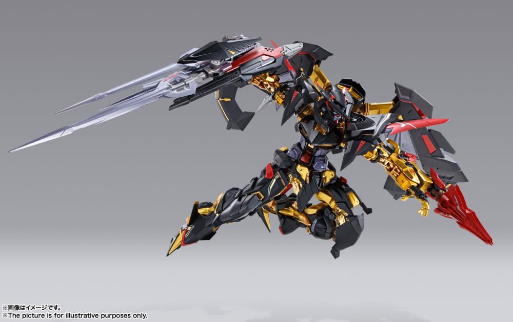 Bandai Metal Build Gundam SEED Astray Gold Frame Amatsu Mina (Princess of the Sky Ver.) 1/100 Scale Action Figure - Premium Collectible Model Kit for Anime Fans & Gundam Collectors | Perfect for Display, Cosplay Props & Gift for Mecha Enthusiasts
