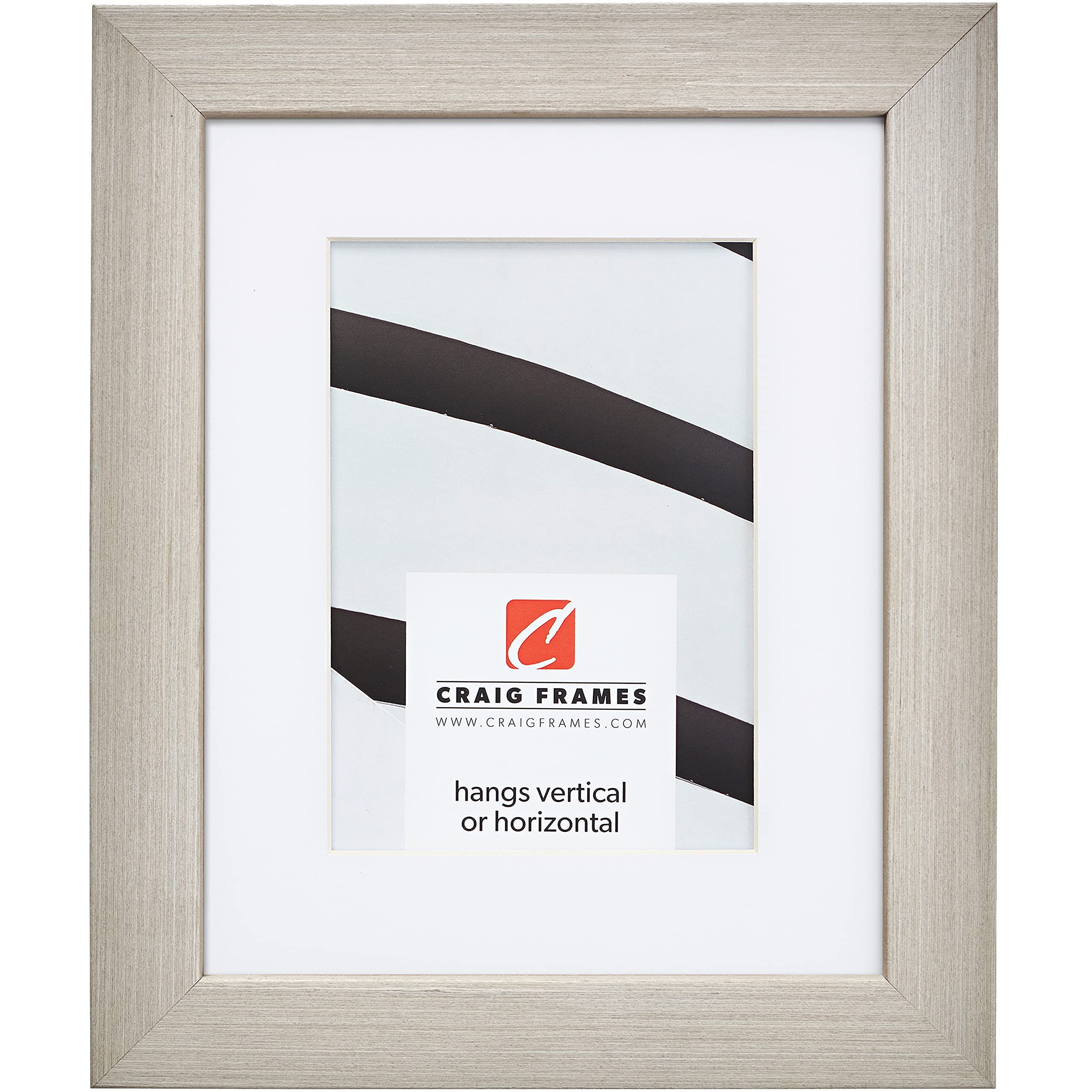 Craig Frames Farmhouse Essentials 24x32 Inch Picture Frame with Mat for 20x28 Inch Photo - Light Grey | Perfect for Living Room, Bedroom & Office Decor