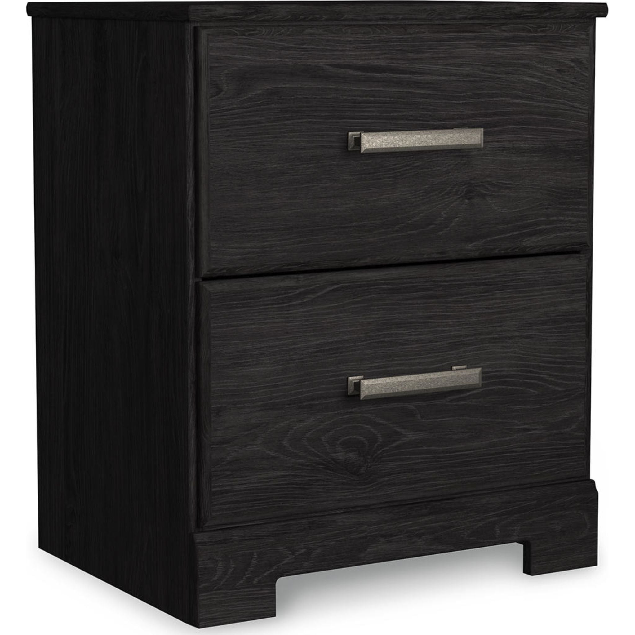 Belachime 6-Piece Panel Bedroom Set - Queen Size Bed Frame, Nightstand & Dresser - Modern Black Wooden Furniture for Master Bedroom & Guest Room