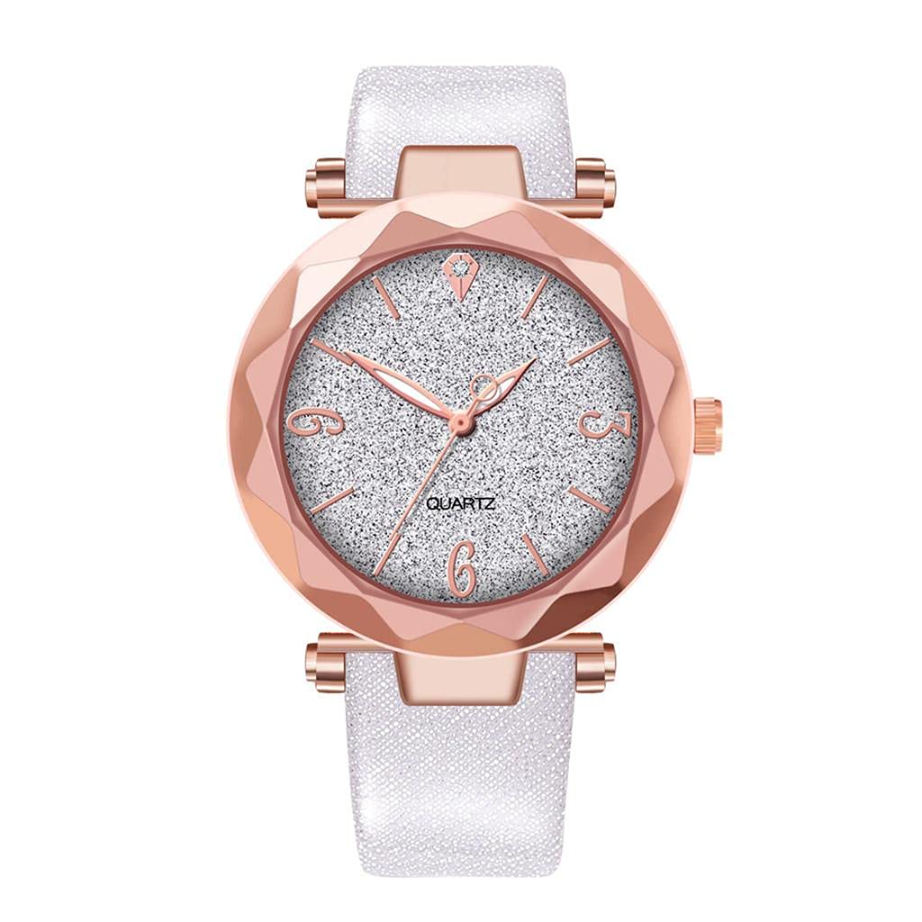 Elegant Women's Quartz Watches with Leather Band - Stylish Analog Wristwatch for Ladies | Perfect for Casual Wear, Office & Everyday Fashion Accessory