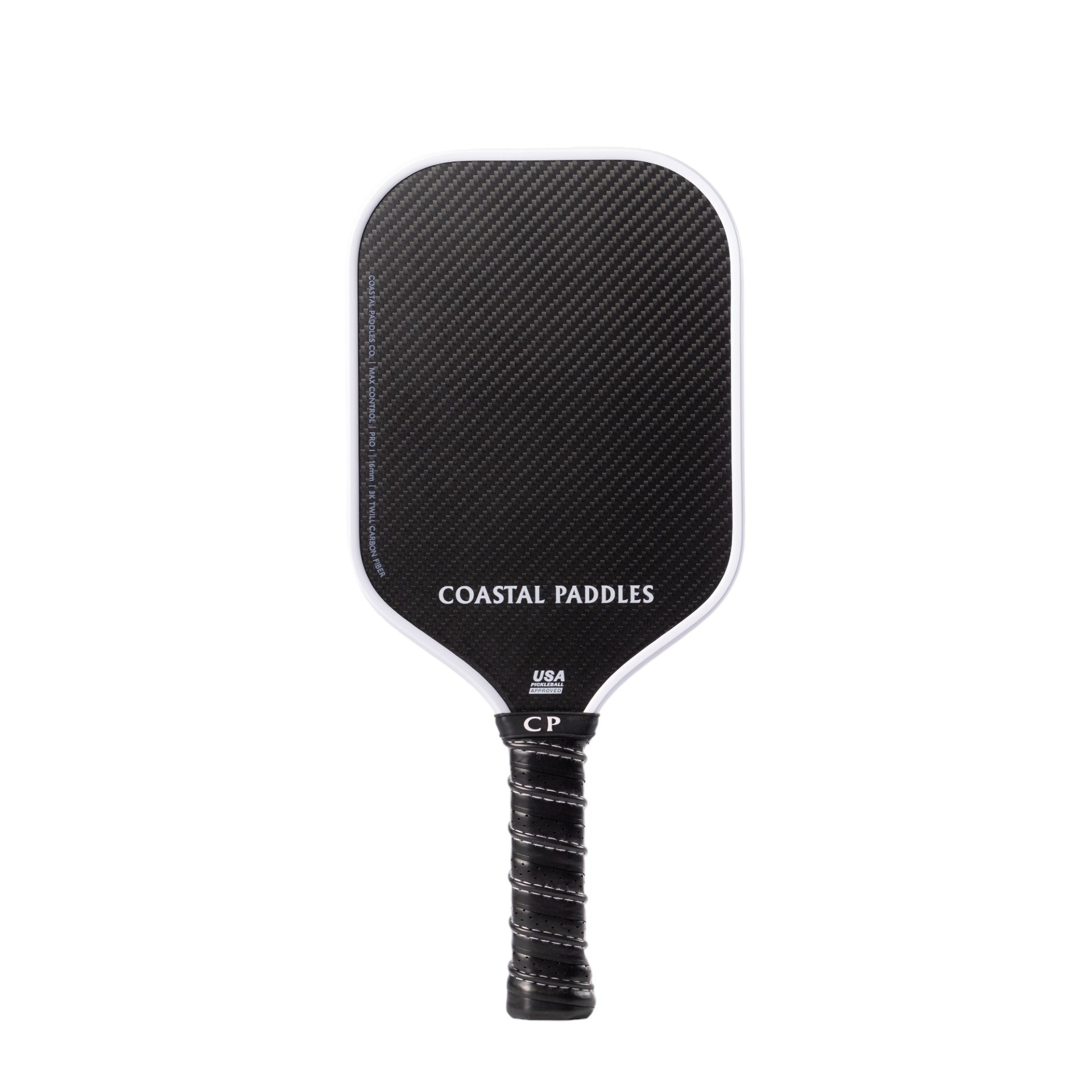 Premium Coastal Paddles Pickleball Paddle - Pro 1 Carbon Fiber Racket with Comfort Grip | Tournament Approved for Indoor & Outdoor Play | Perfect for Recreational & Competitive Pickleball Players