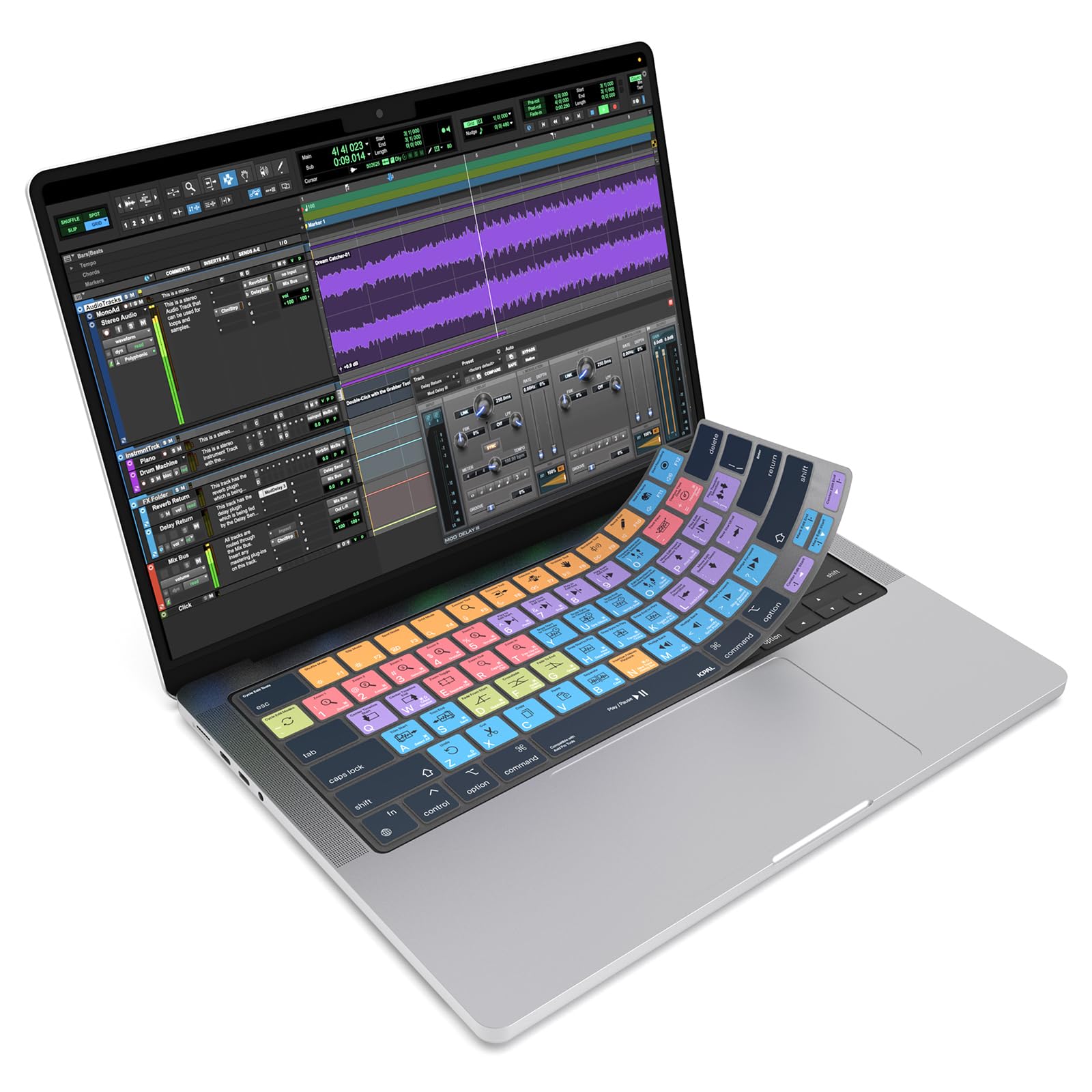 JCPal Avid Pro Tools Shortcut Keyboard Cover for MacBook Pro 14/16
