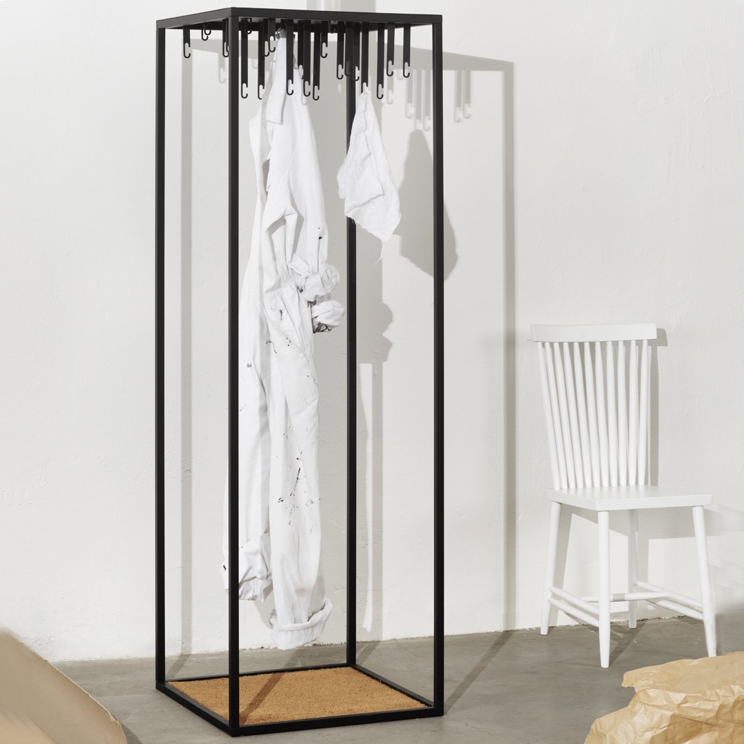 Atelier Floor Hanger - Heavy Duty Garment Rack with Wheels for Clothes Storage and Organization | Perfect for Home Closet, Retail Store Display, and Fashion Studio