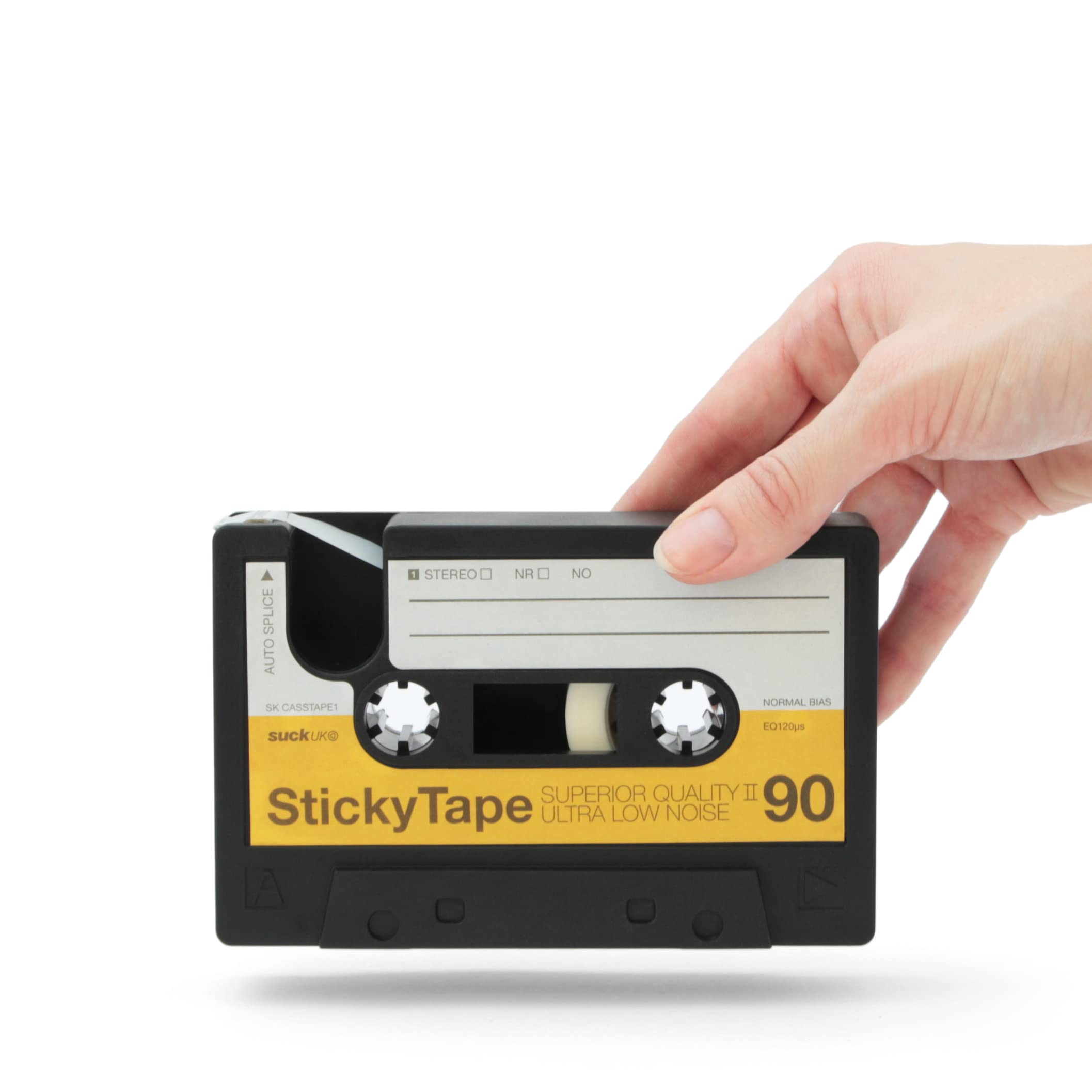 Retro Cassette Tape Dispenser - Customizable Office Desk Accessory for Double Sided Tape | Novelty Stationery Organizer | Unique Gift for Music Lovers & Office Workers | Perfect for Home Office, Desk Organization & Creative Workspaces
