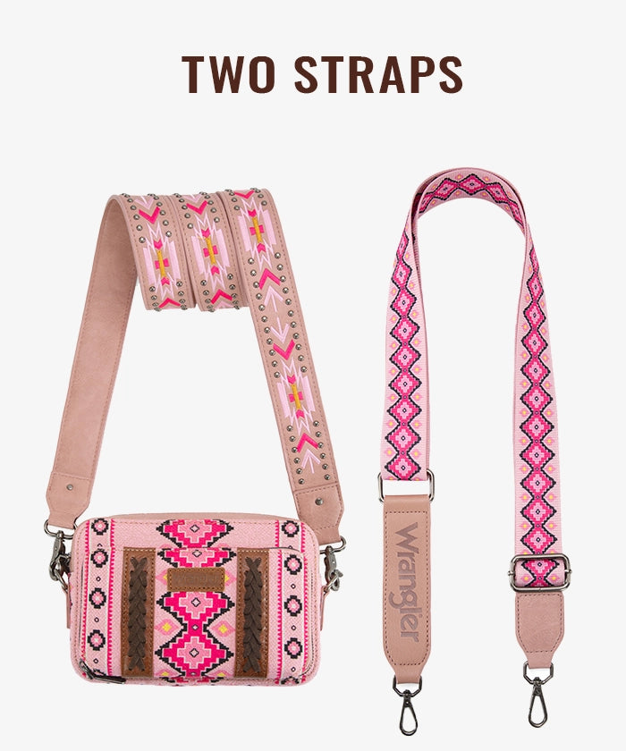 Wrangler Aztec Printed Crossbody Purse - Stylish Boho Shoulder Bag for Women | Perfect for Travel, Shopping & Everyday Use