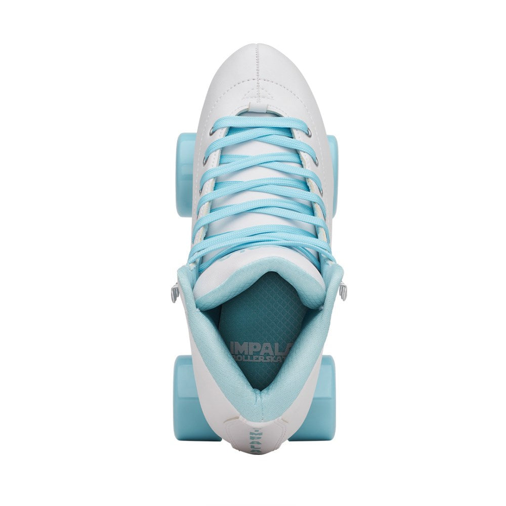 Impala Quad Roller Skates for Women & Men - White Ice Color - Outdoor & Indoor Skating, Rink, Fitness, and Fun Roller Derby