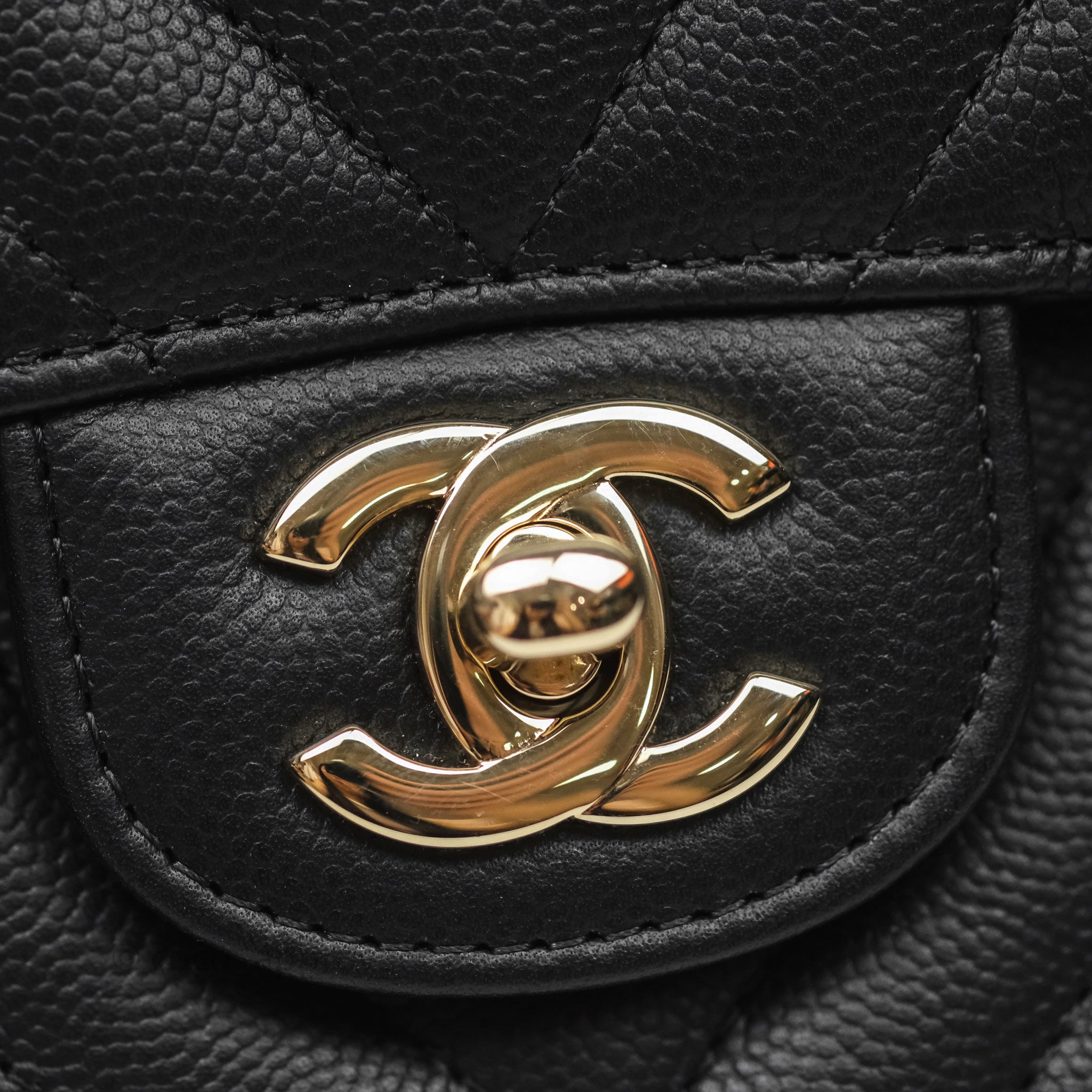 Chanel Classic Medium Flap Bag Chevron Black Caviar Leather with Gold Hardware - Luxury Designer Handbag for Women, Perfect for Work, Evening Events & Special Occasions