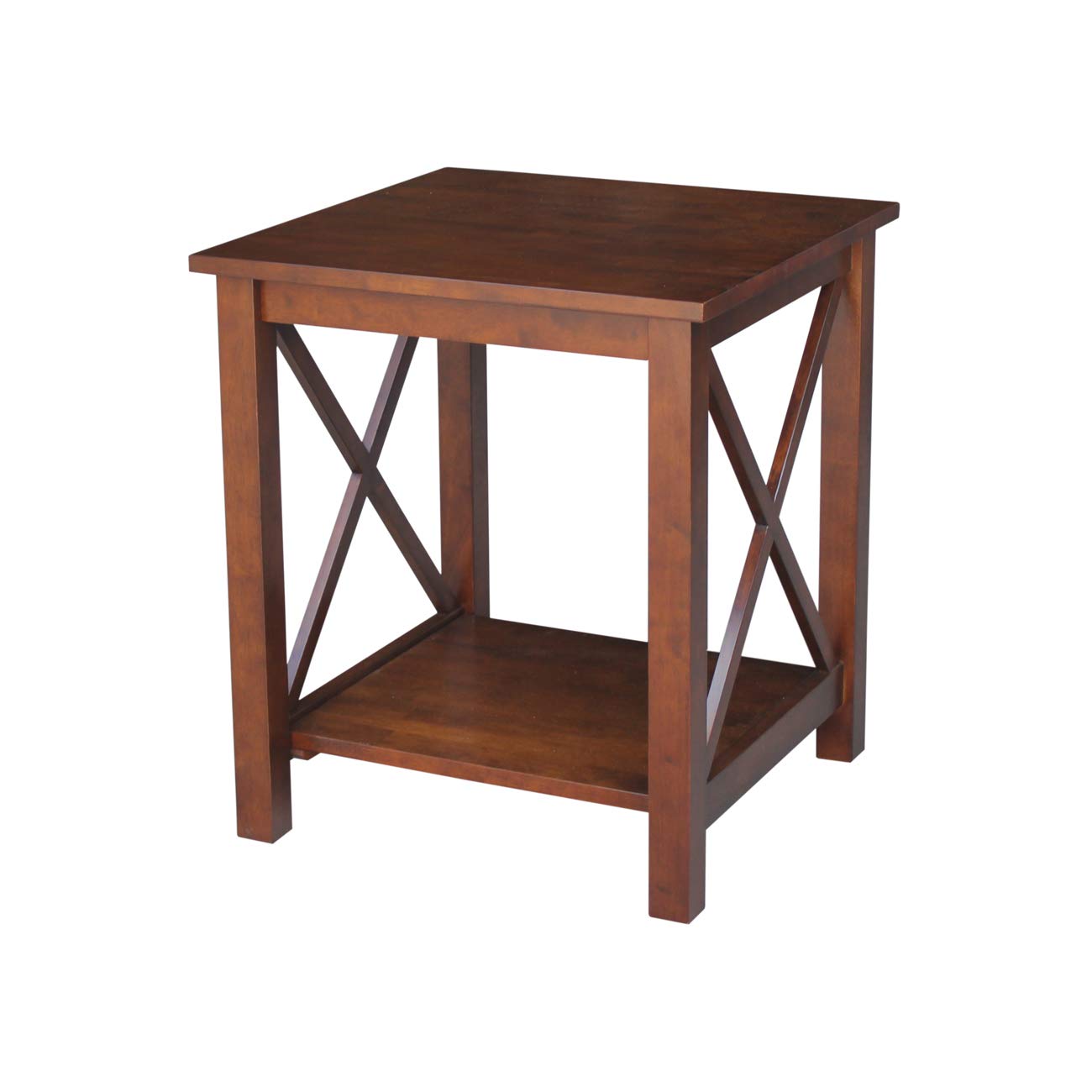 International Concepts End Table - Modern Side Table for Living Room, Bedroom & Office - Small Accent Table with Sturdy Wooden Frame & Sleek Design - Perfect for Coffee, Books & Decor