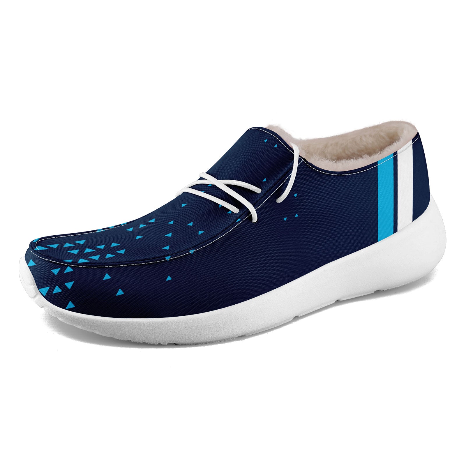 Custom Blue & White Tennessee Themed Personalized Sneakers - Handmade Casual Shoes for Men & Women (Style FN042 D020279, Size 32) - Perfect for College Game Days, Sports Events & Casual Wear