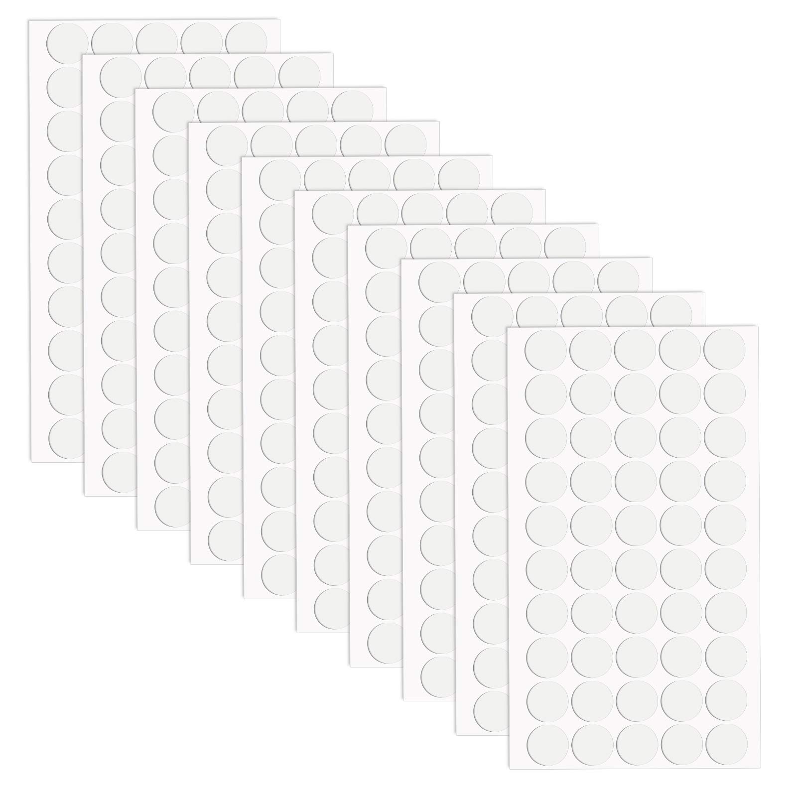 Reusable Adhesive Putty - Double-Sided Sticky Poster Tack for Hanging Pictures, Photos & Frames - Wall Safe Mounting Putty (500 Pieces, 0.8 Inch) - Perfect for Home Decor, Office Organization & Classroom Displays