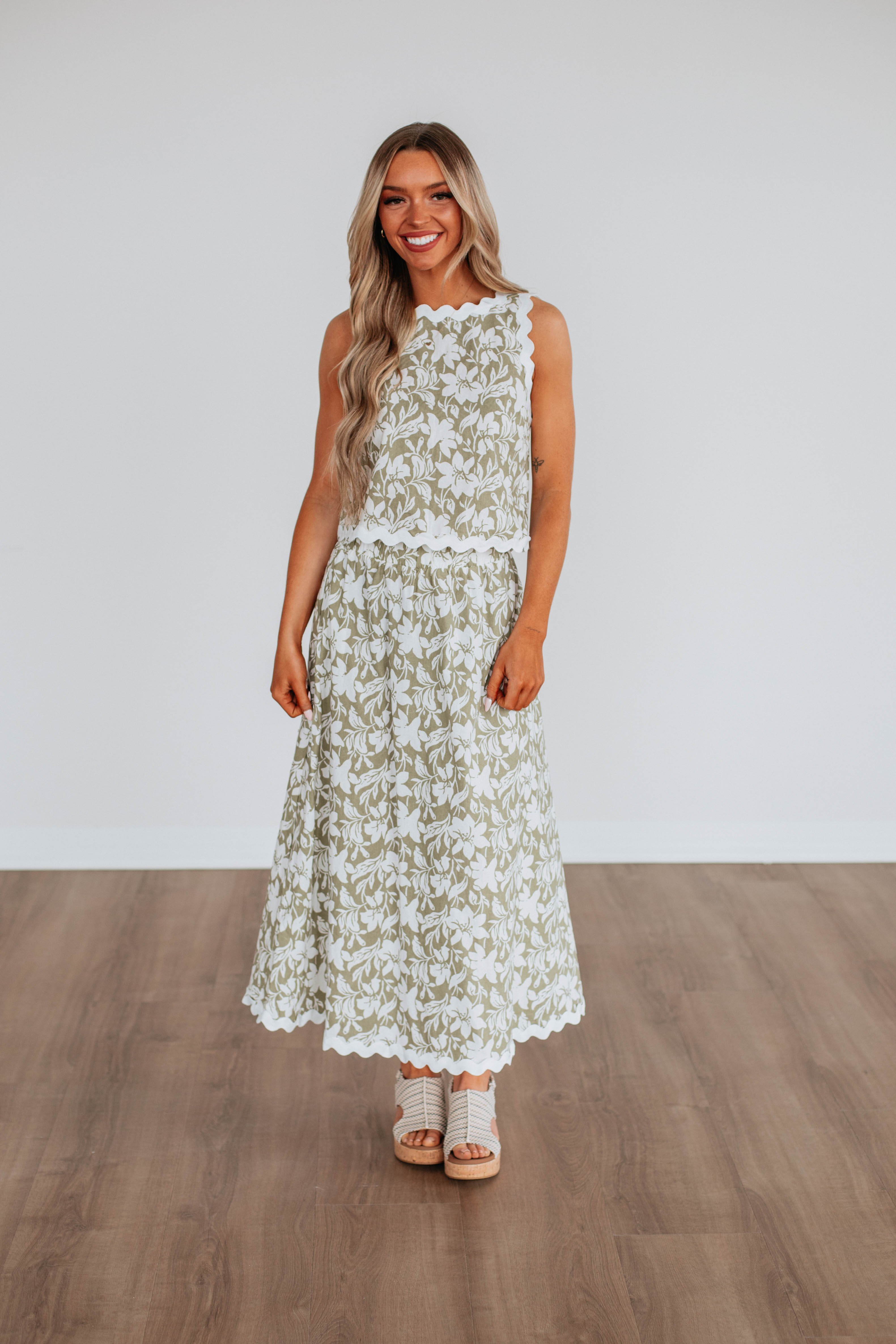 Havena Floral Skirt for Women - Summer Boho Maxi Skirt with Pockets, Lightweight & Flowy - Perfect for Beach, Vacation, and Outdoor Events