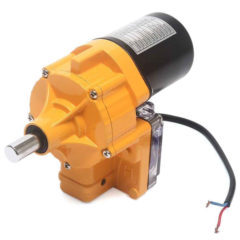 24V Electric Greenhouse Roll-up Motor Kit - Automatic Venting System for Greenhouse, Shed & Aquaculture - Durable Film Reeler Roller for Agriculture & Forestry (Ideal for Temperature Control & Air Circulation)