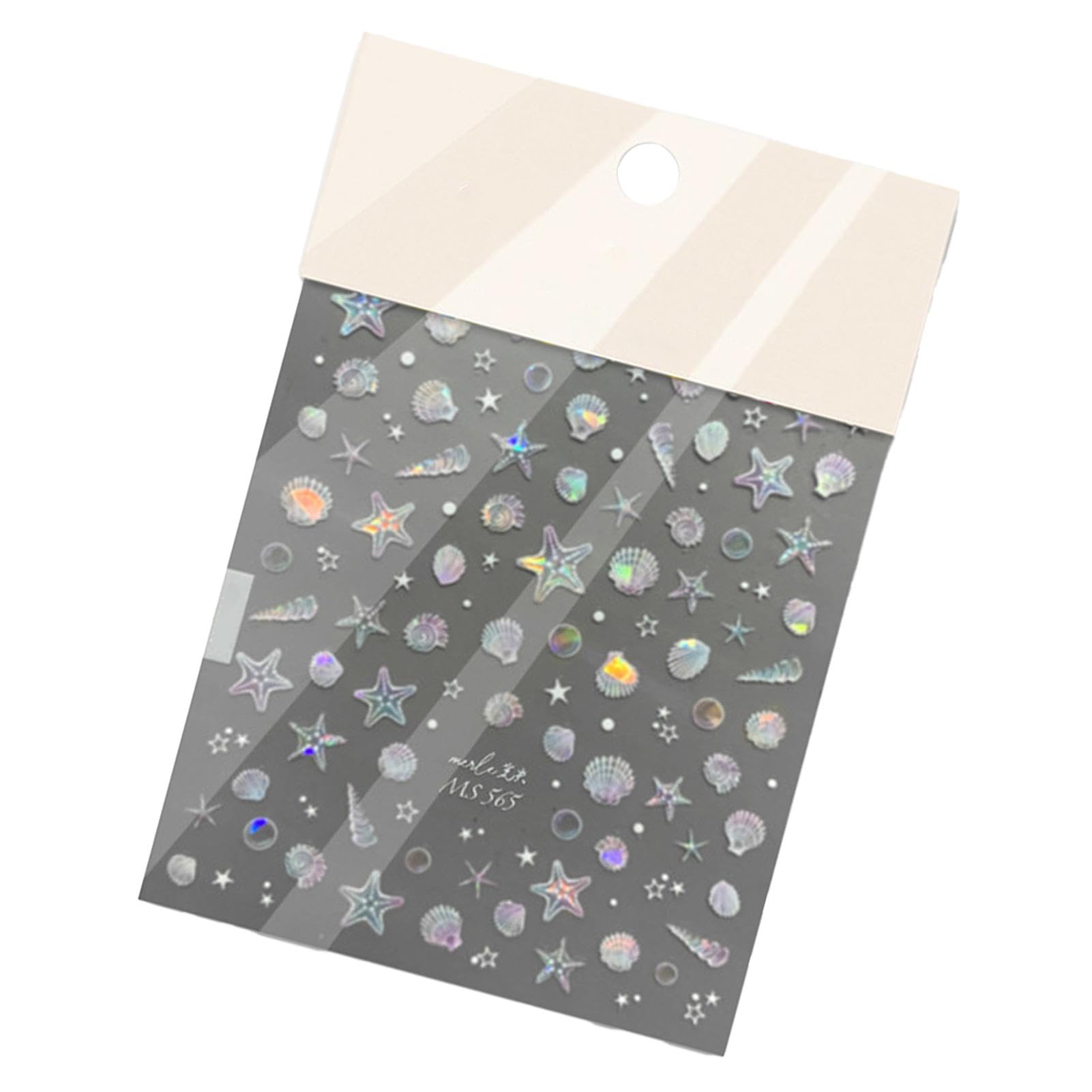 Seashell Nail Stickers - Summer Nail Art Decals with Beautiful Shell Patterns | DIY Nail Decorations for Work, Vacation & Beach Parties