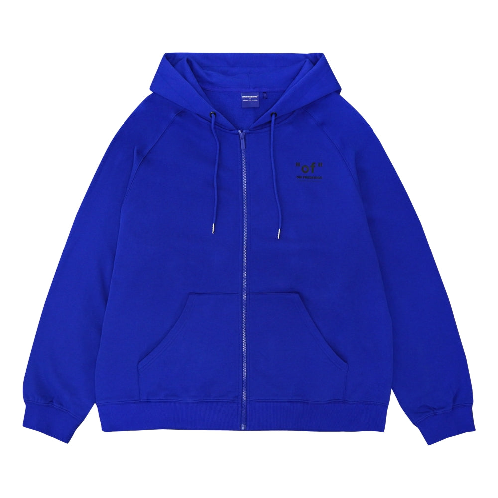 ORI FREDERIQO Blue Zip Up Hoodie for Men - Stylish Casual Wear for Everyday Comfort | Perfect for Gym, Running & Outdoor Activities