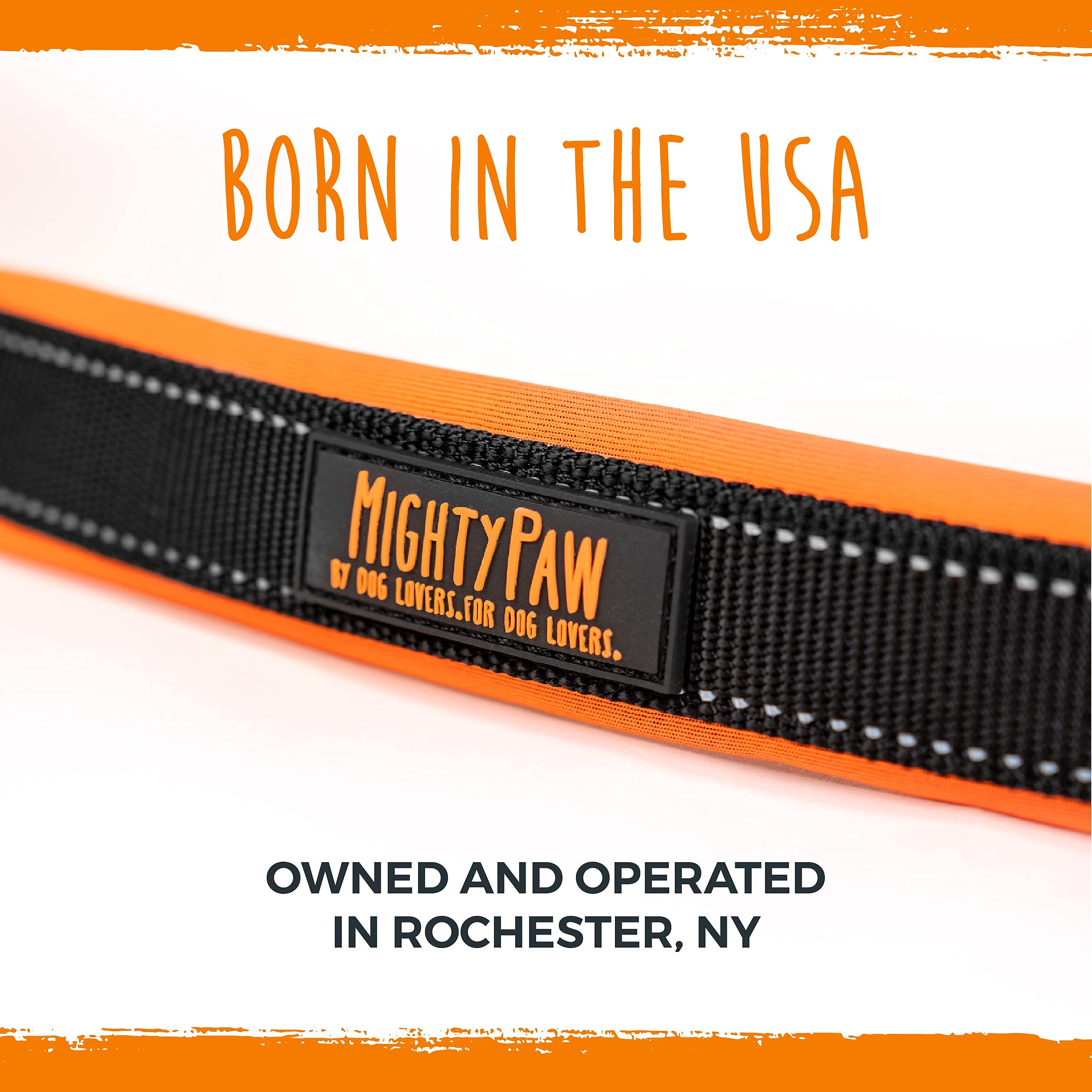 Mighty Paw Ultra Soft Dog Collar with Neoprene Padding - Adjustable All-Metal Buckle for Small & Large Dogs - Durable & Comfortable Pet Collar for Daily Walks, Training & Outdoor Adventures