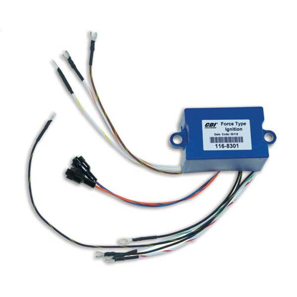 CDI Electronics 116-8301 Ignition Pack for Chrysler Force Sears Gamefinder Outboard Motors - Compatible with 2/3/4/5 Cylinder Engines (1972-1985 Models) - Perfect for Marine Engine Repair & Boat Maintenance